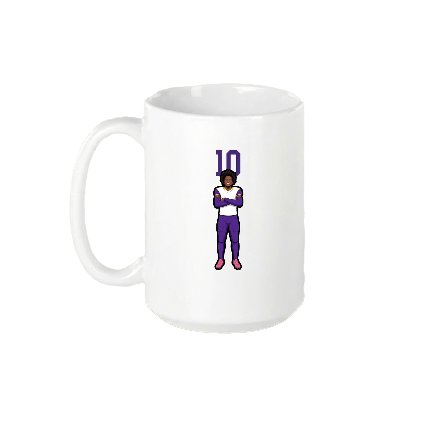 15oz Coffee Mug — Number Top in White