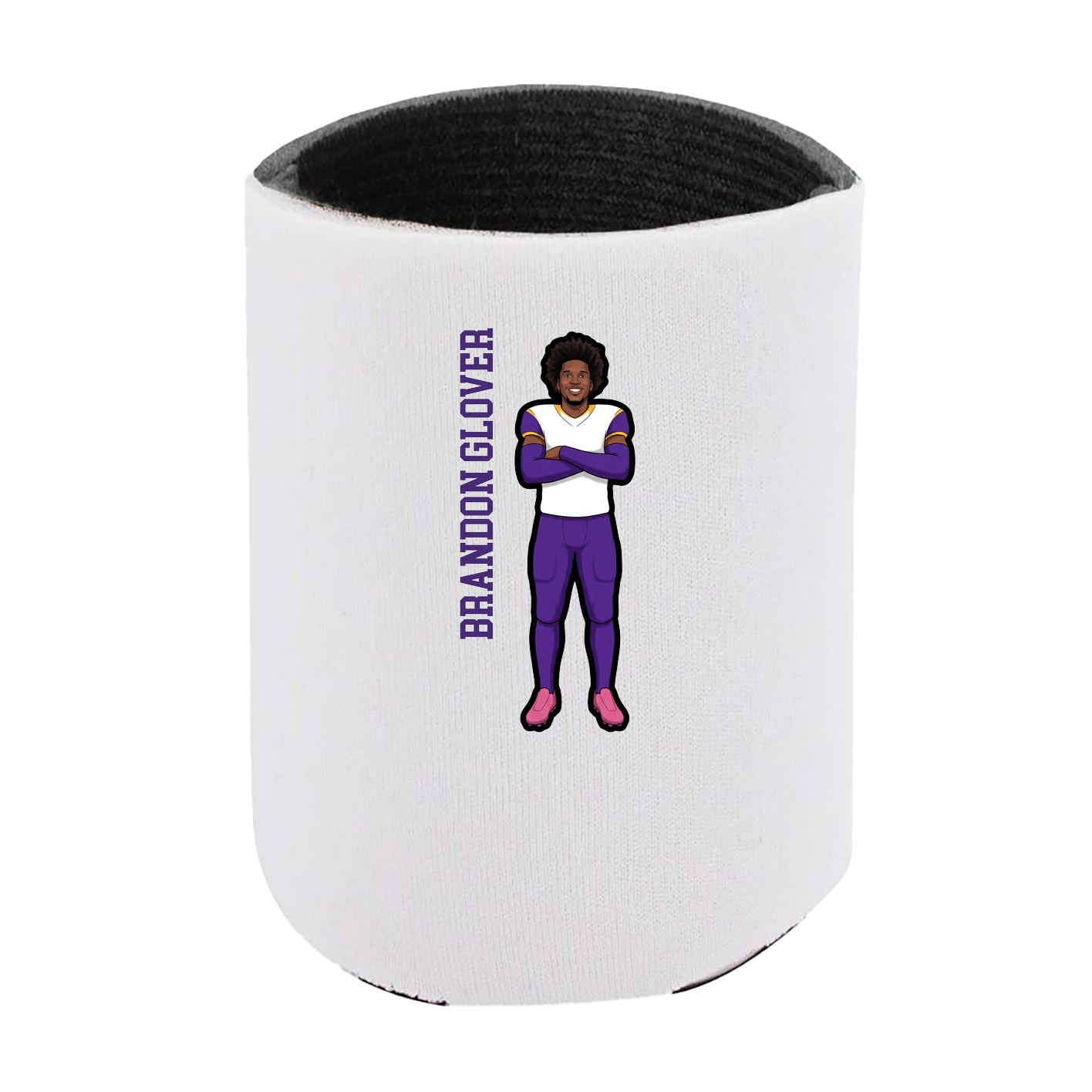 Can Holder — Name Vertical in White