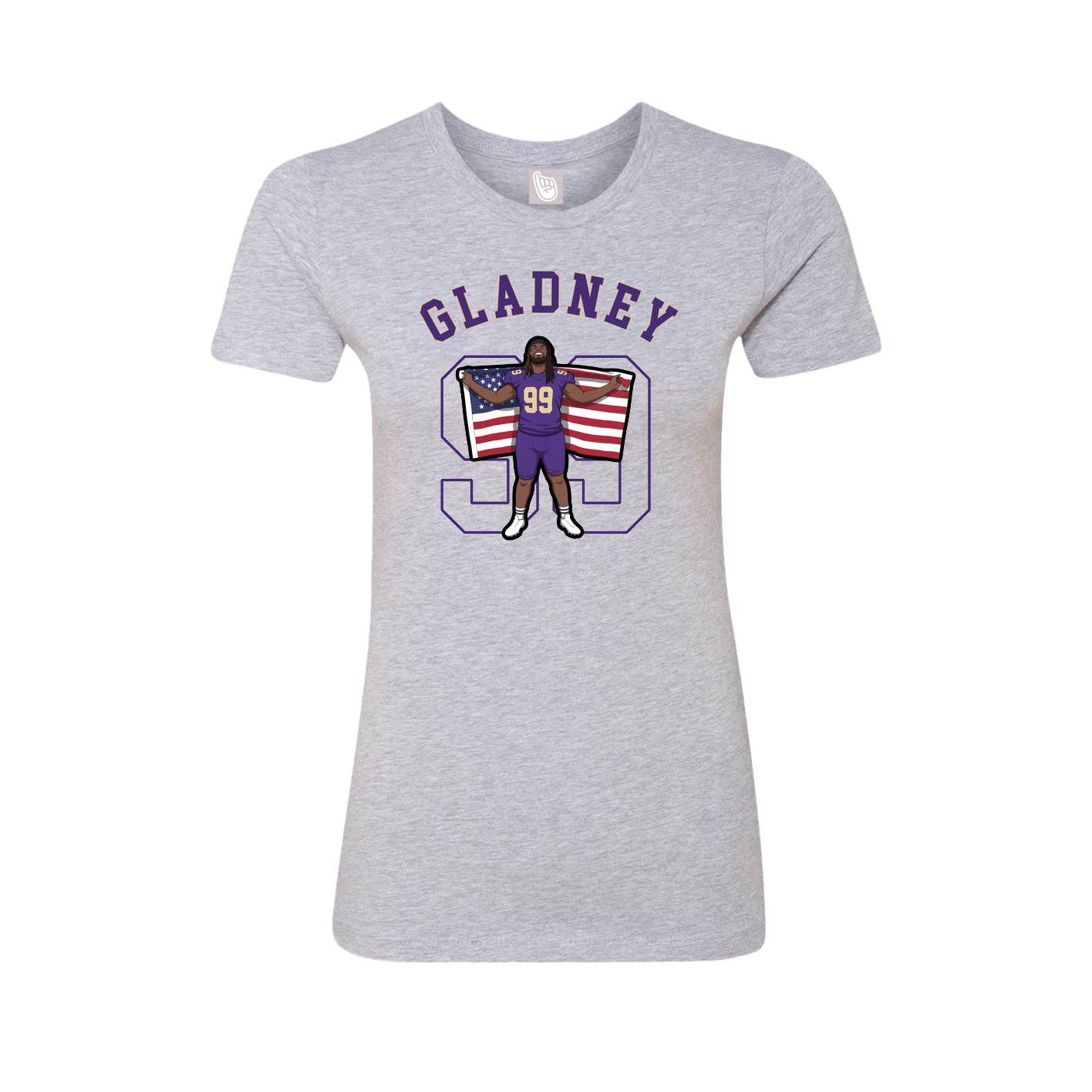 Fitted Women's Tee — Shirsey Arch in Grey