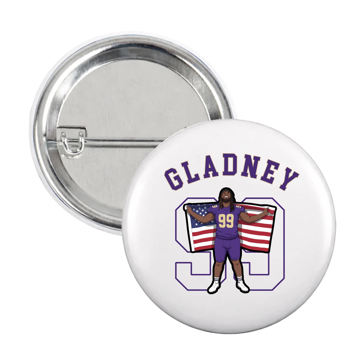 Game Day Button — Shirsey Arch in White