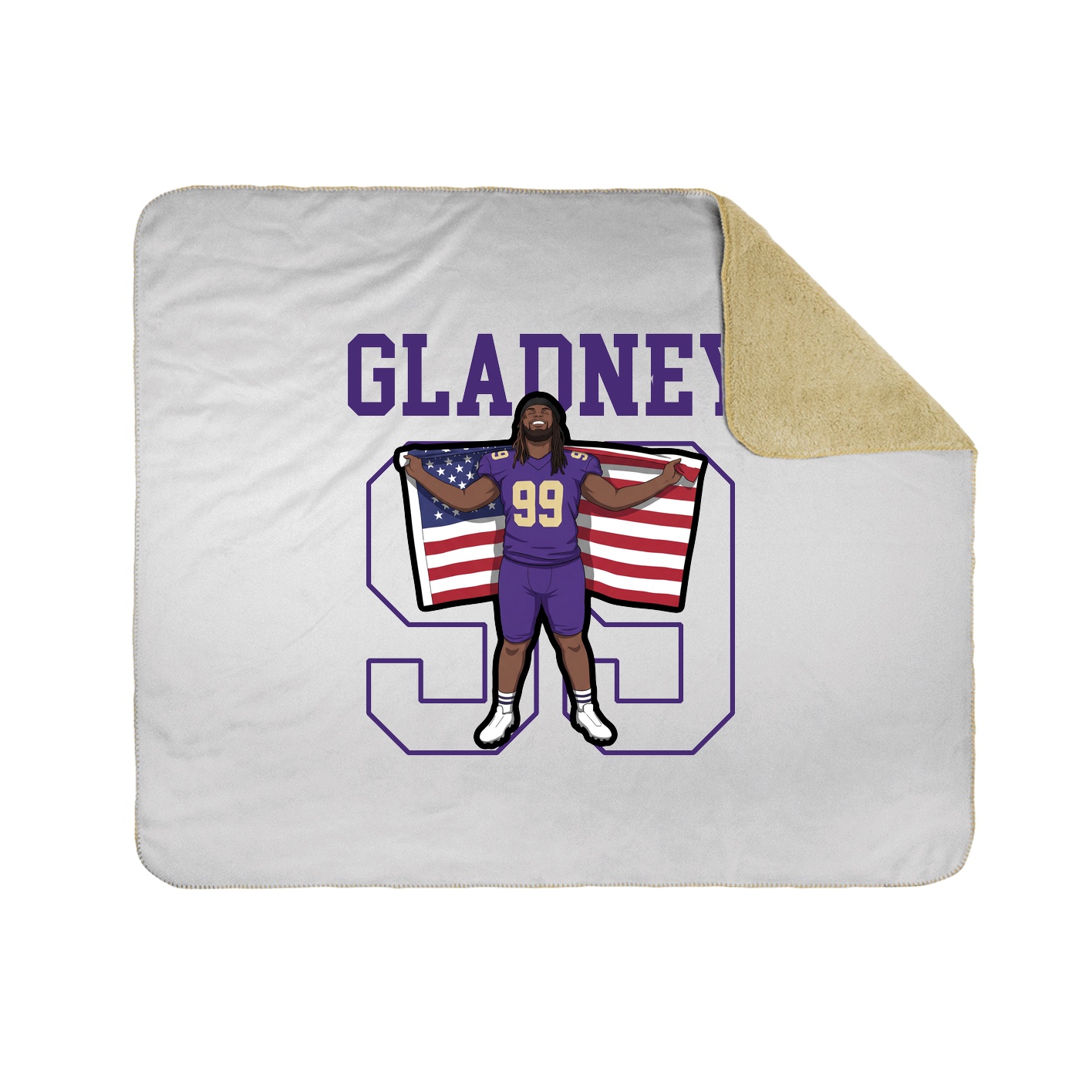 Throw Blanket — Shirsey in White