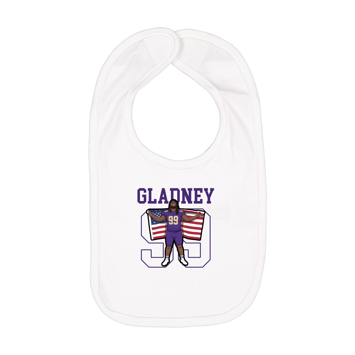 Infant Bib — Shirsey in White