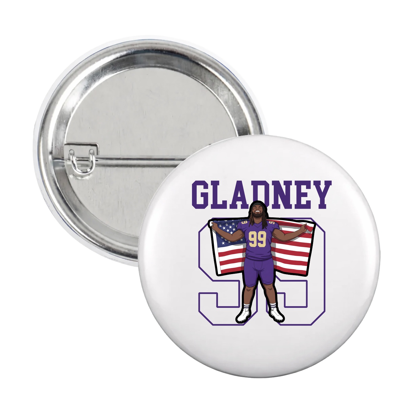 Game Day Button — Shirsey in White