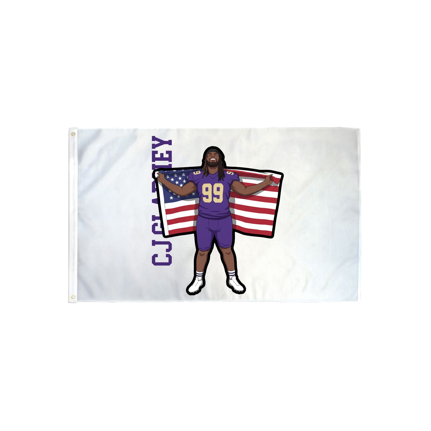 3x5 Flag — Name Vertical in Classic