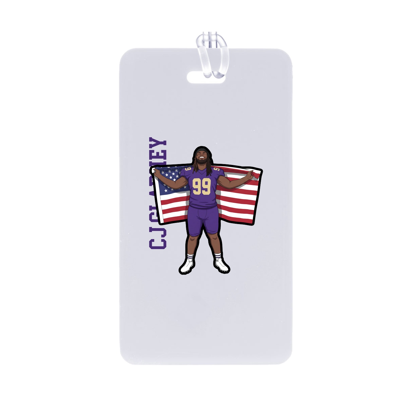 Bag Tag — Name Vertical in Classic