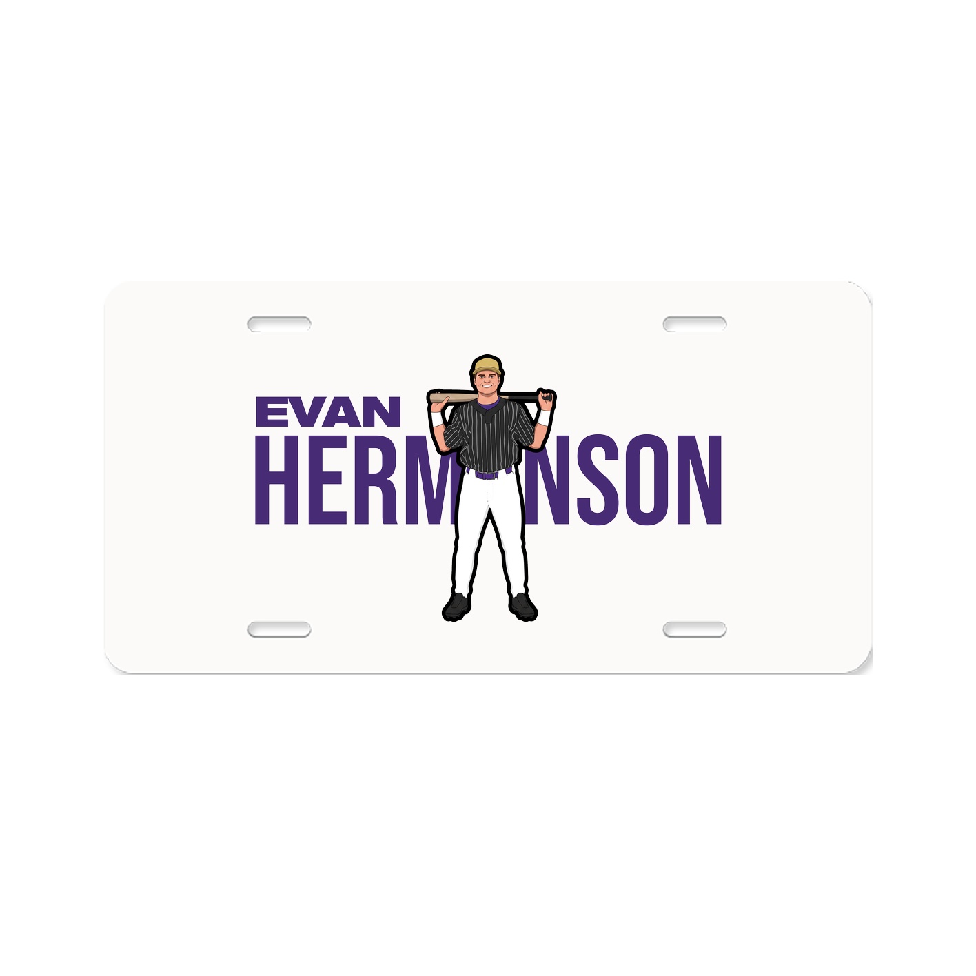 License Plate — Player Name in Classic