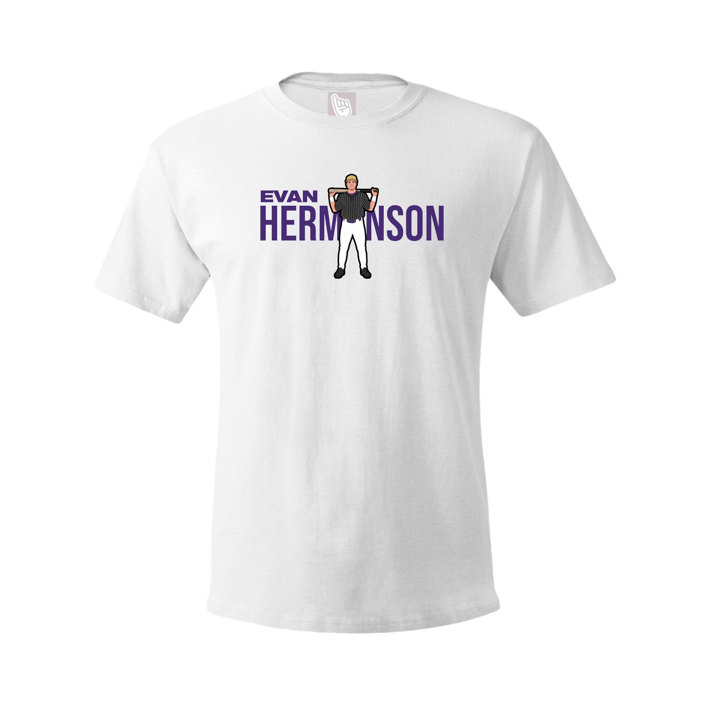Youth Tee — Player Name in White