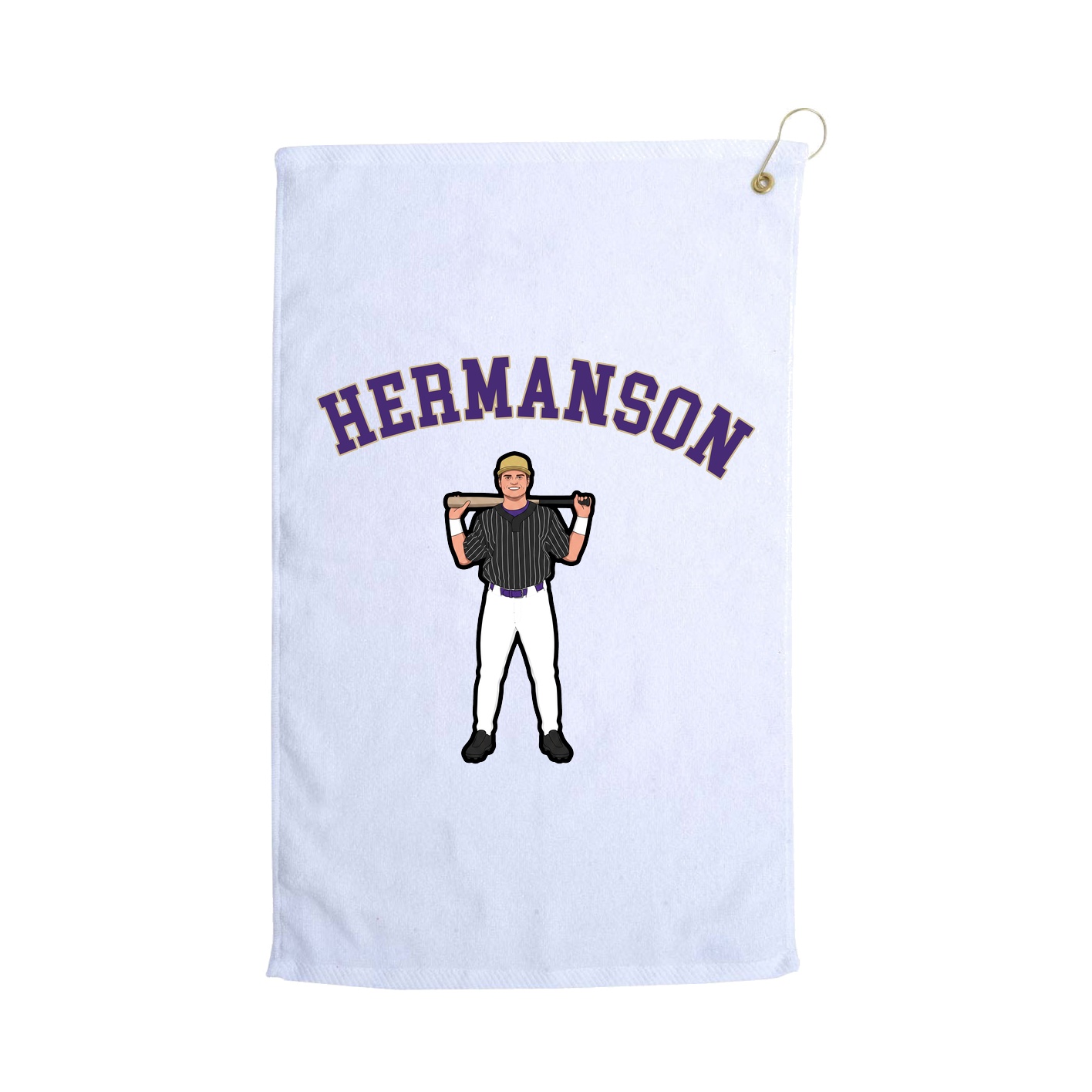 Golf Towel — Shirsey Arch in White