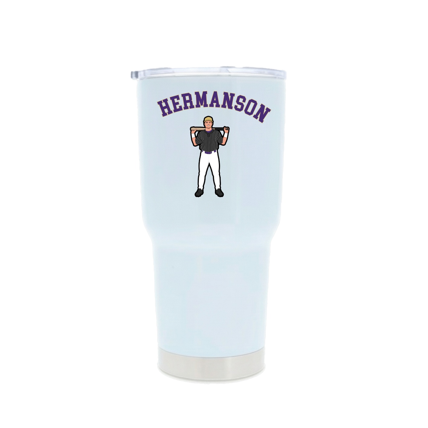 30oz Stainless Steel Tumbler — Shirsey Arch in White