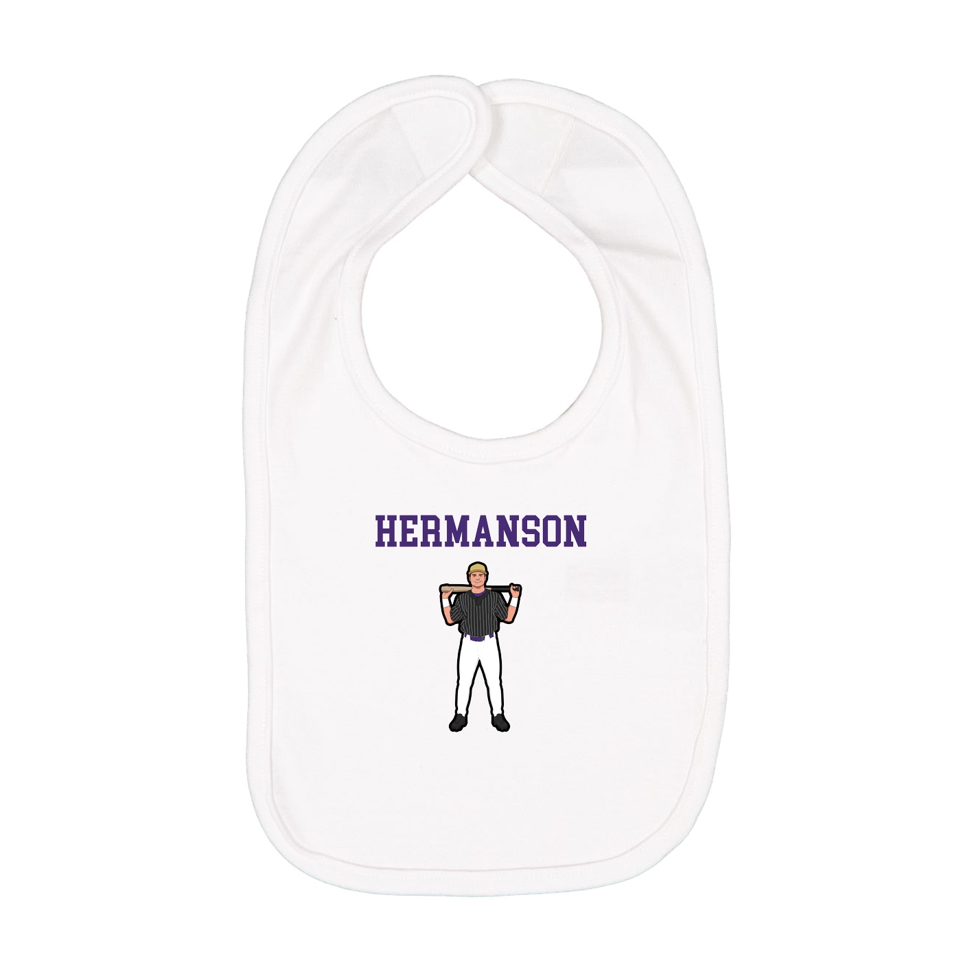 Infant Bib — Shirsey in White