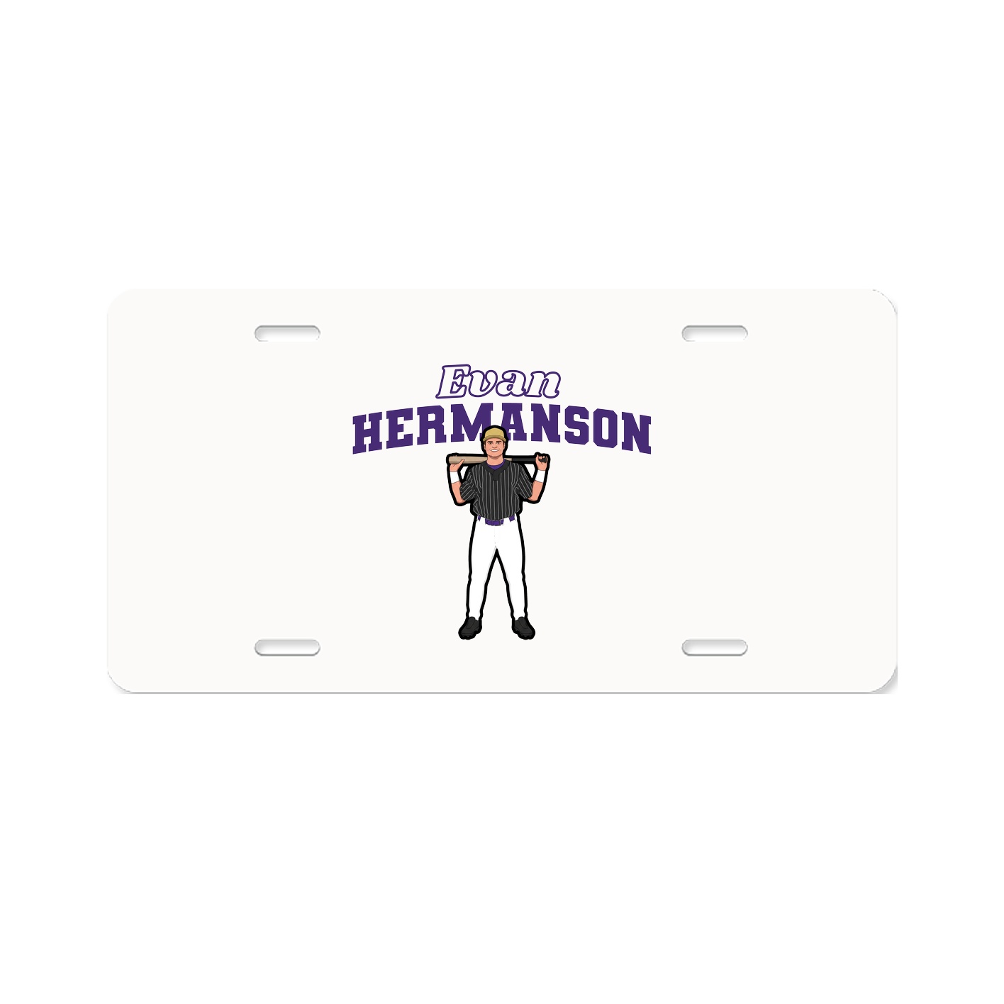 License Plate — Name Arch in Classic