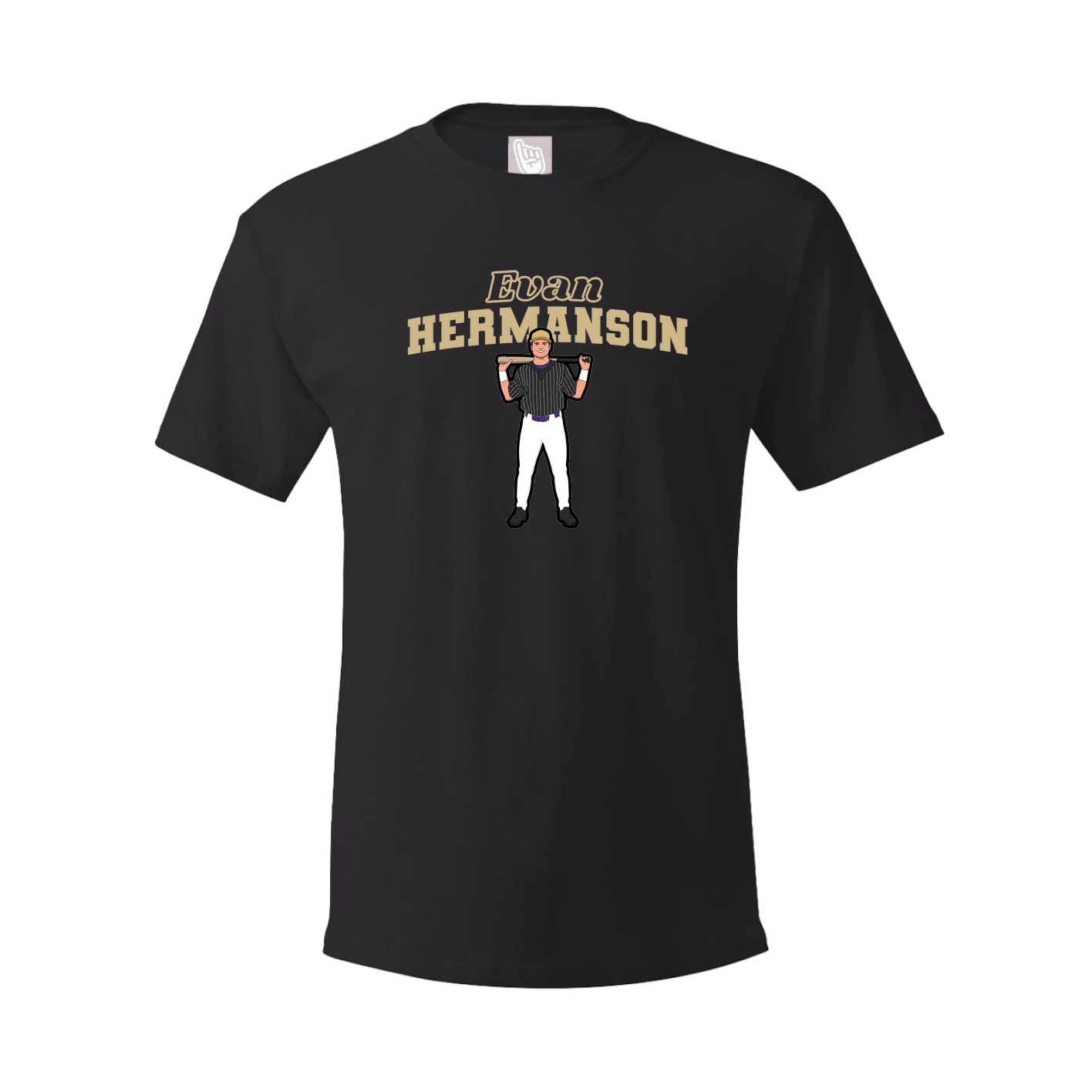 Youth Tee — Name Arch in Black