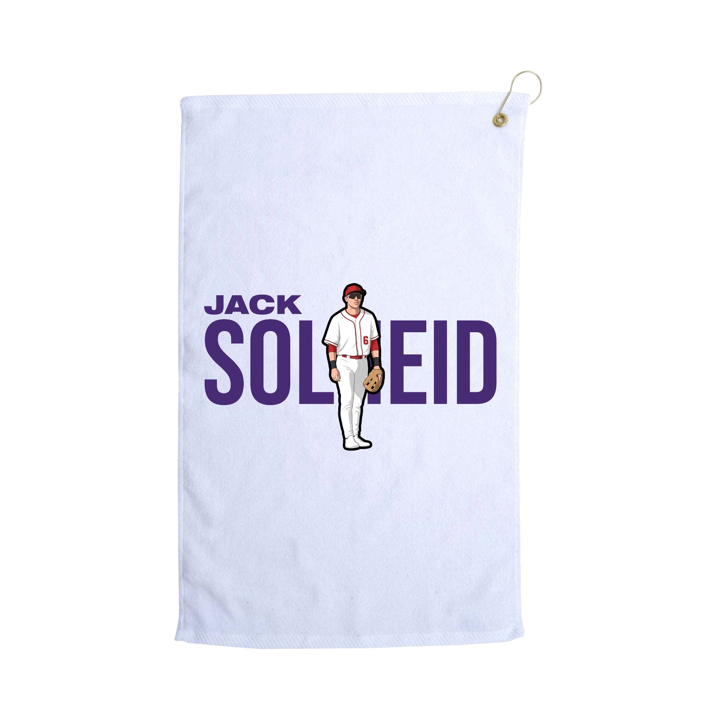 Golf Towel — Player Name in White