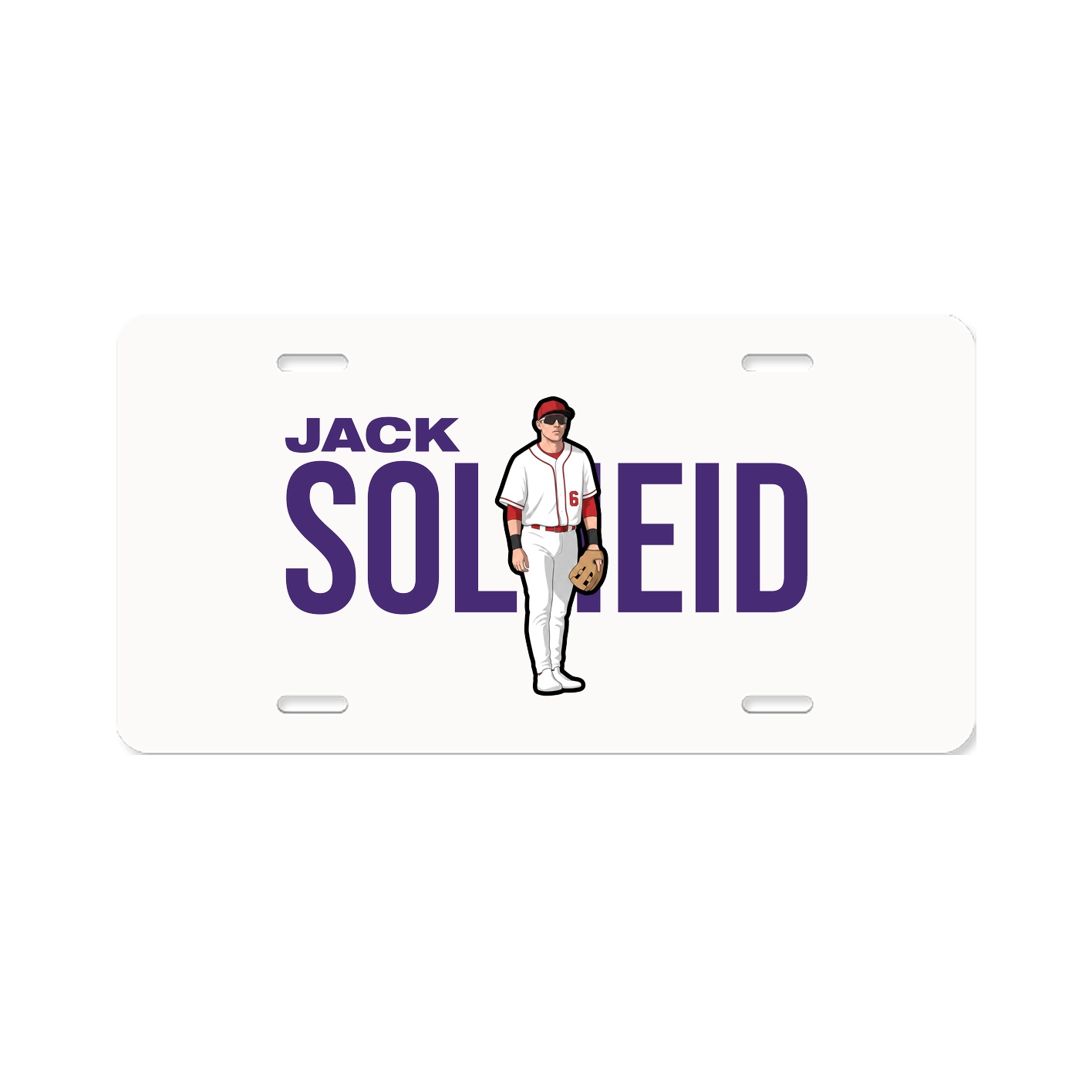 License Plate — Player Name in Classic