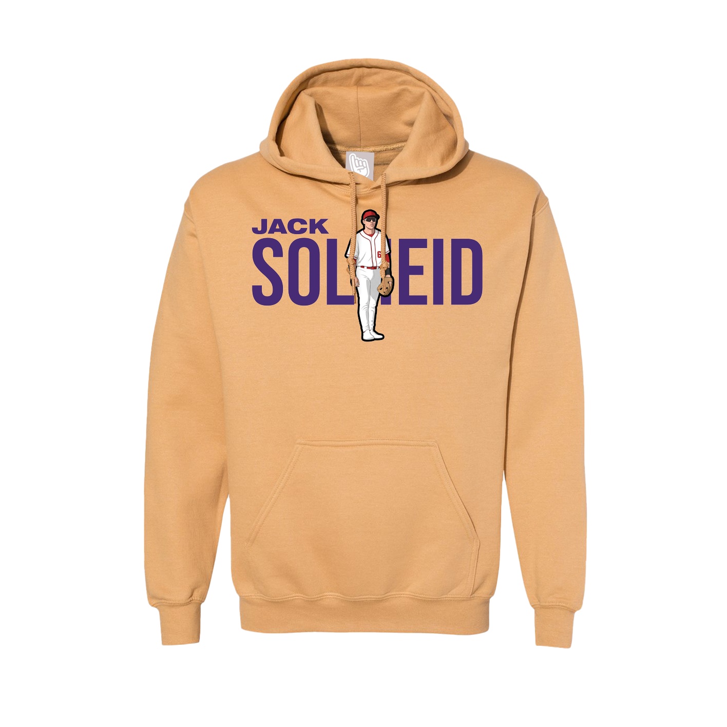 Hoodie — Player Name in Vegas Gold