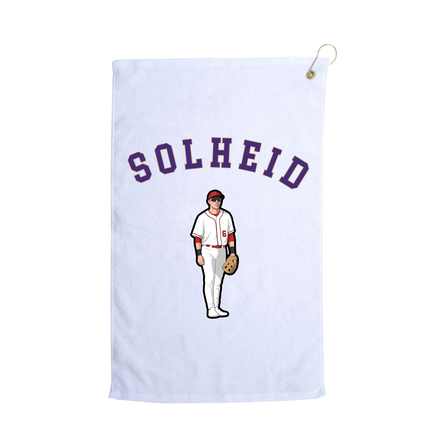 Golf Towel — Shirsey Arch in White