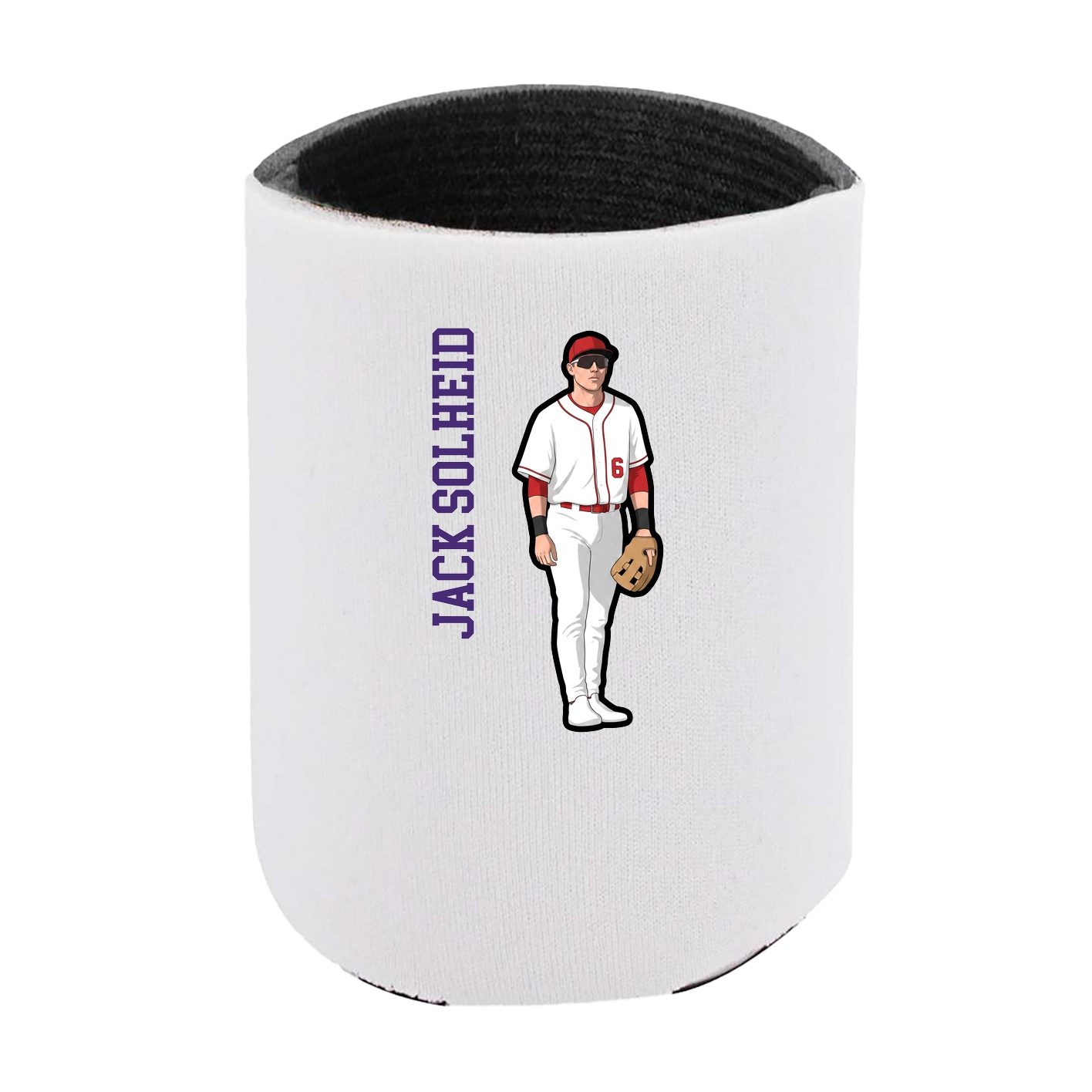 Can Holder — Name Vertical in White