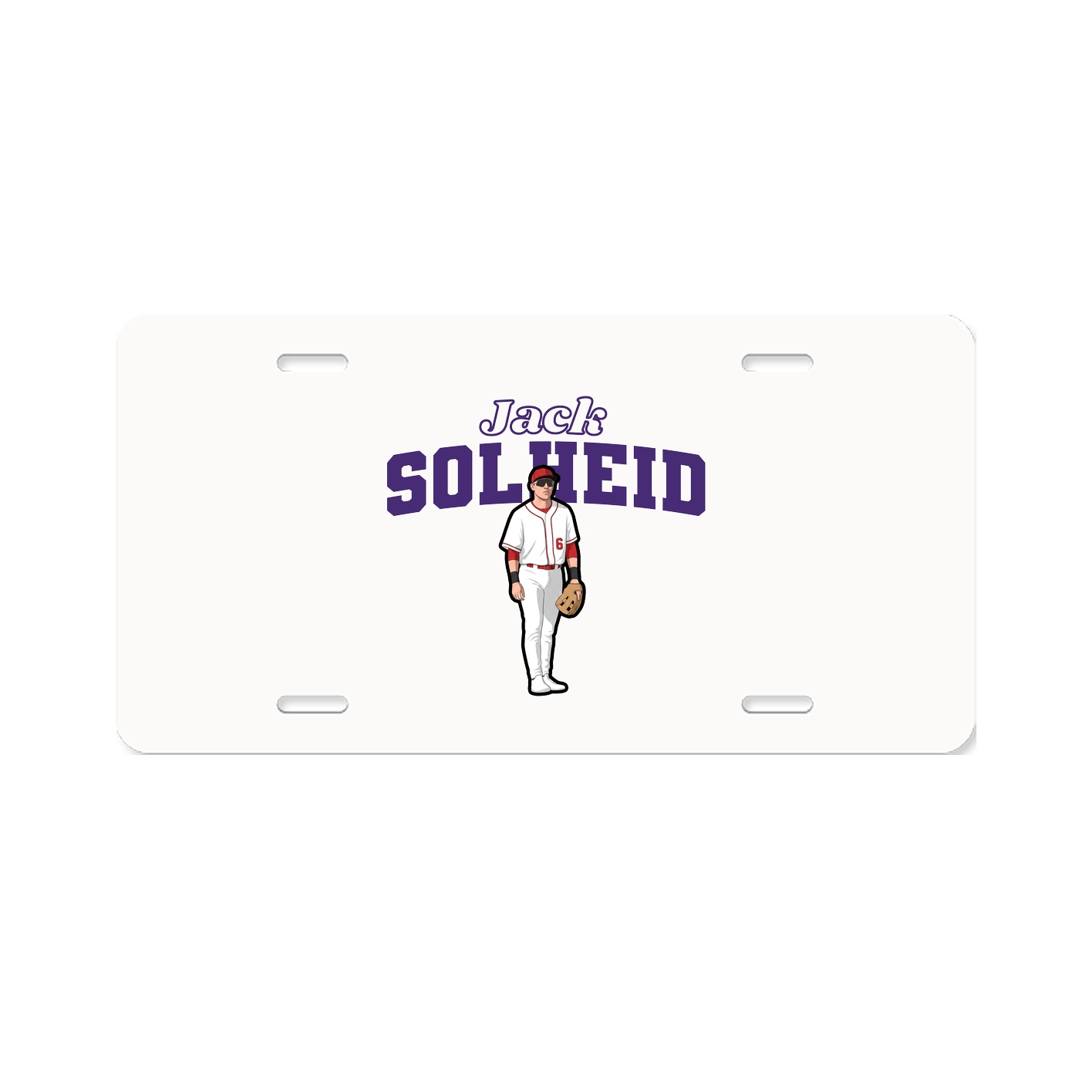 License Plate — Name Arch in Classic
