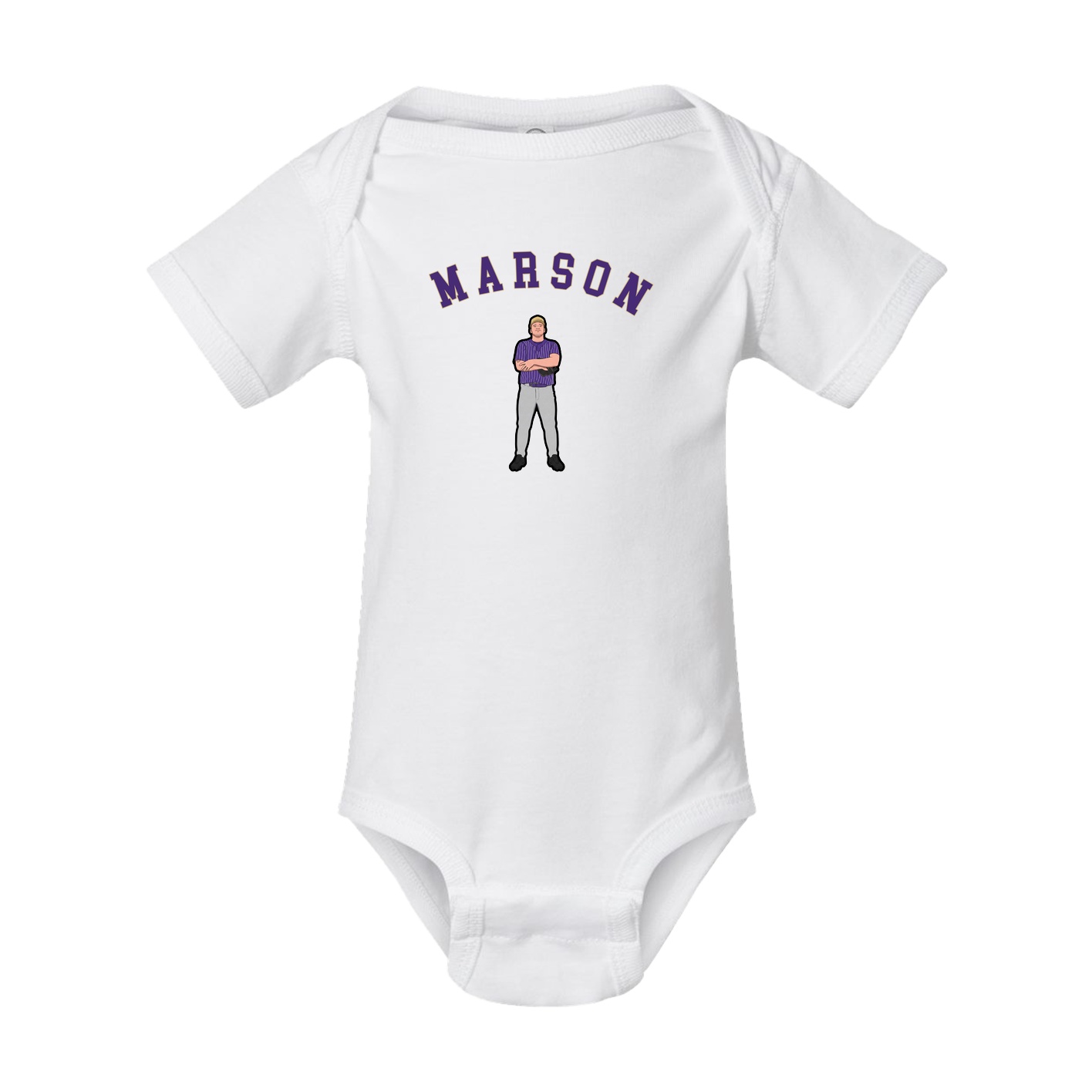Baby Onesie — Shirsey Arch in White