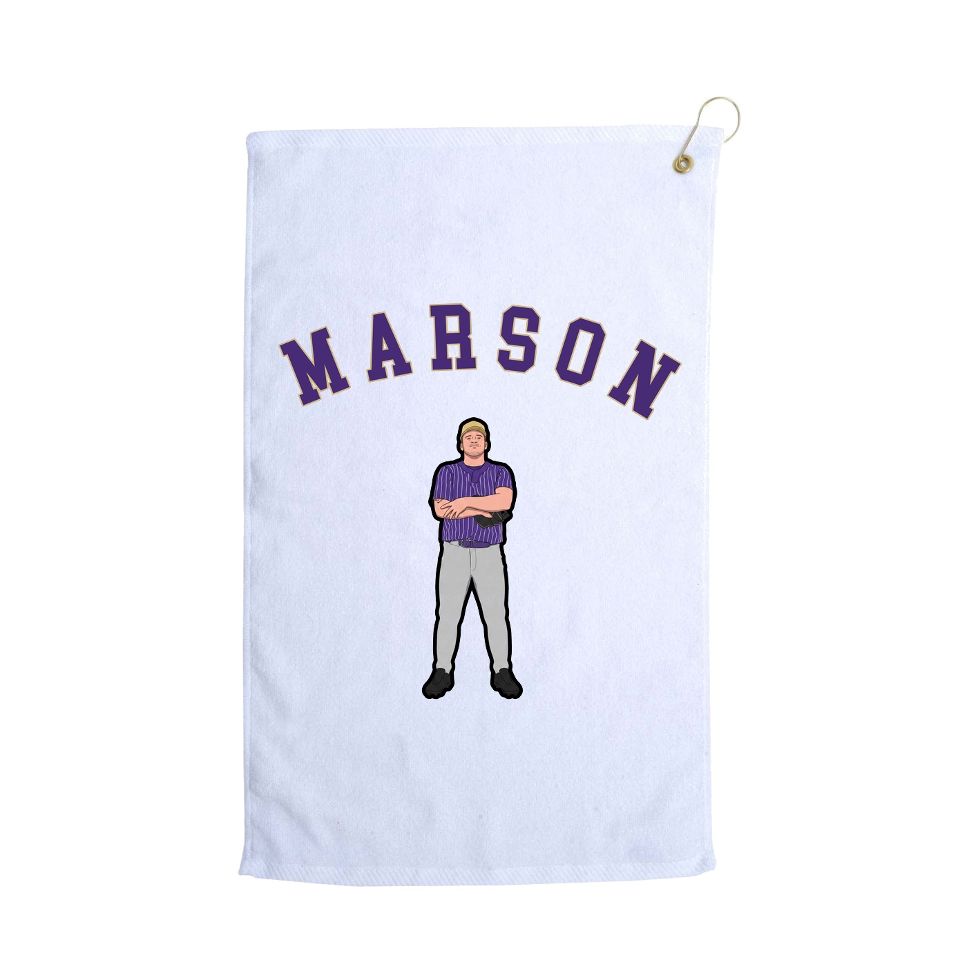 Golf Towel — Shirsey Arch in White