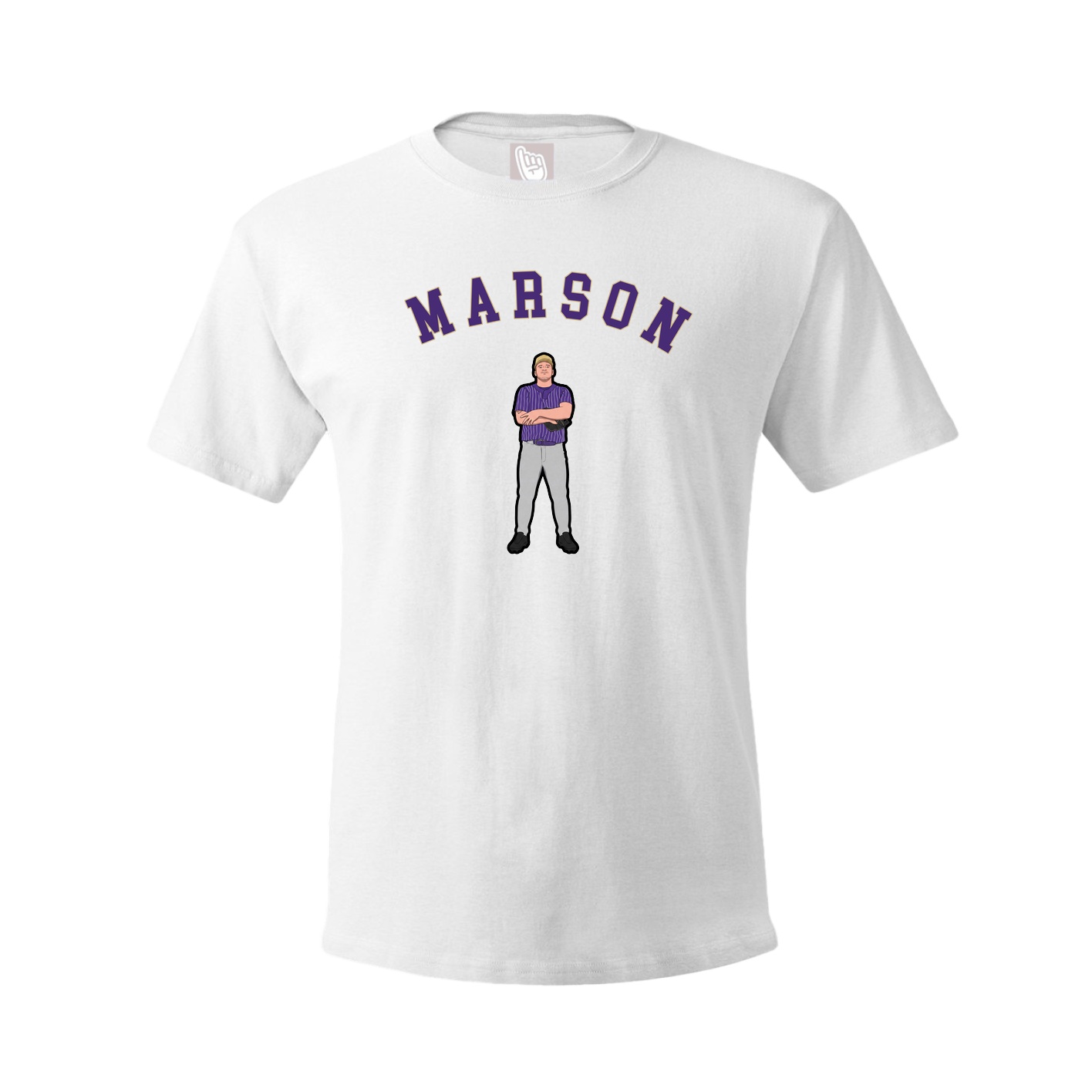 Youth Tee — Shirsey Arch in White