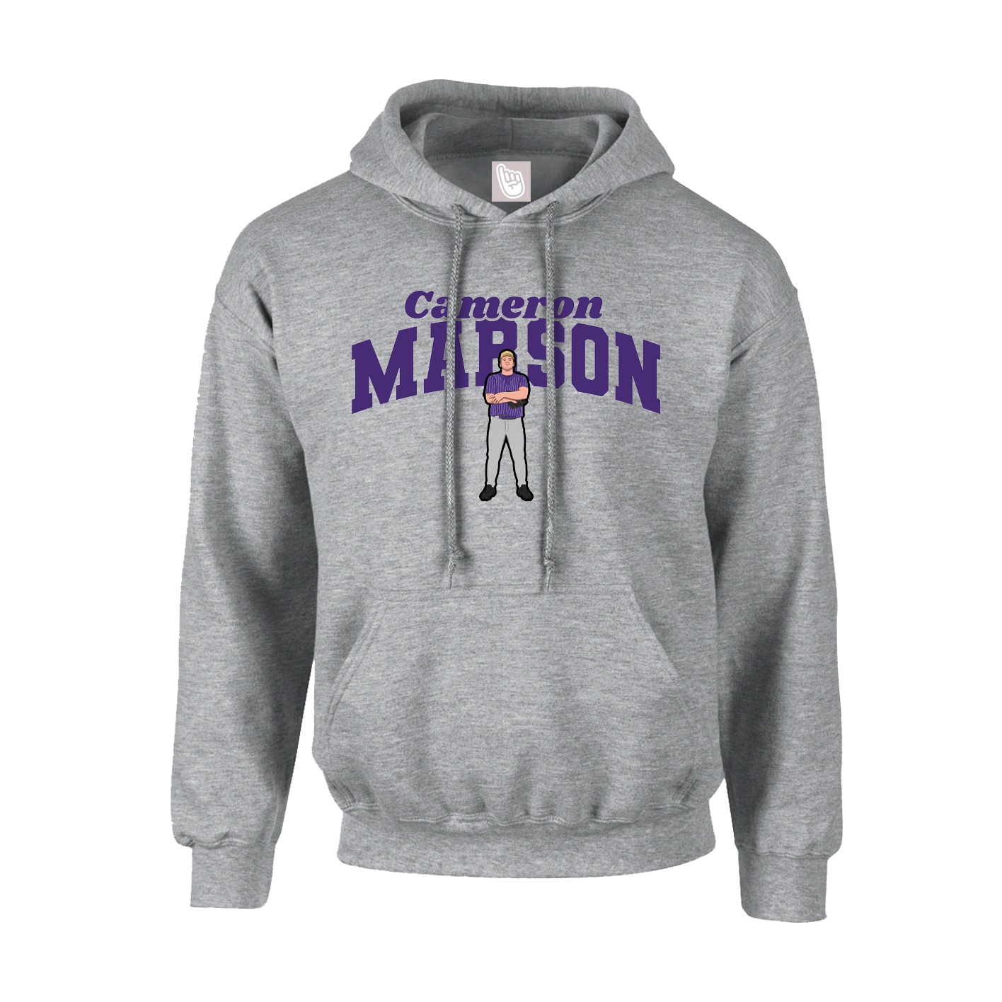 Hoodie — Signature Arch in Grey