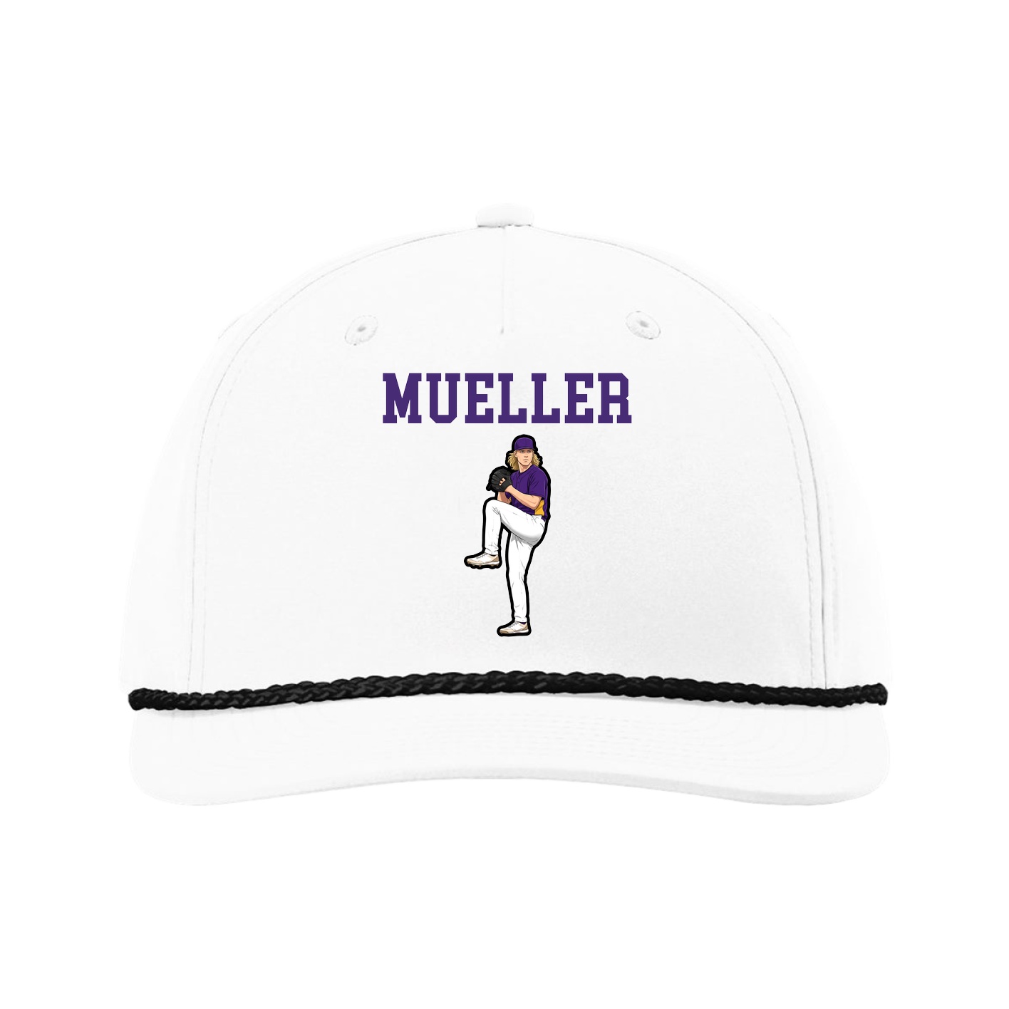 Five-Panel Classic Rope Cap — Shirsey in White