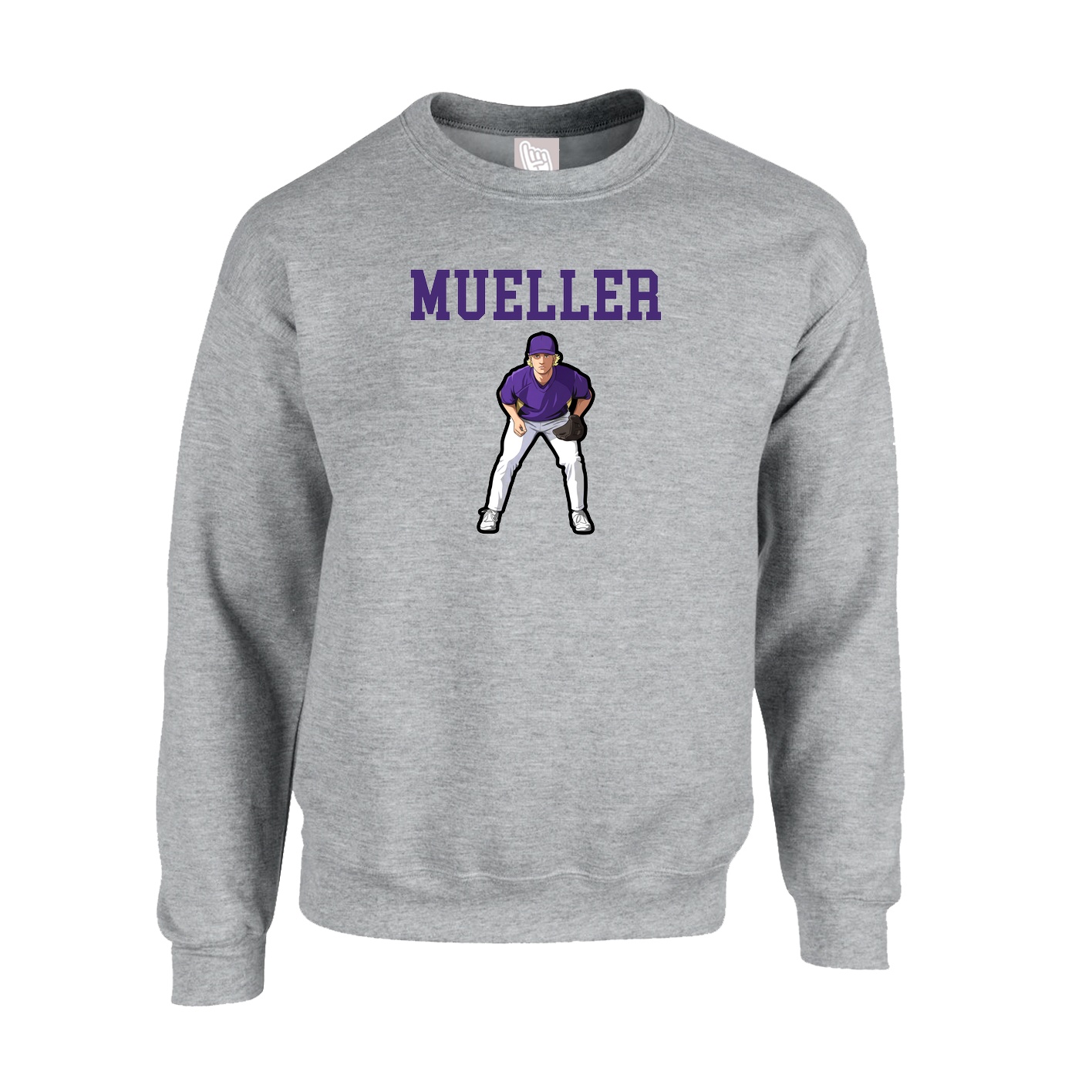 Fleece Crew — Shirsey in Grey
