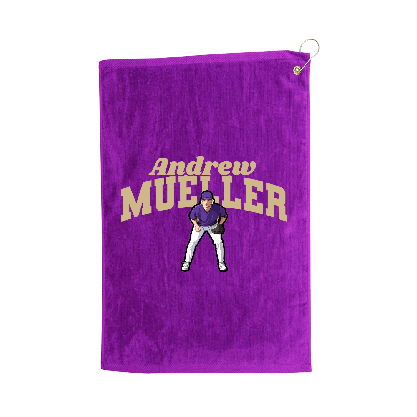 Golf Towel — Signature Arch in Purple