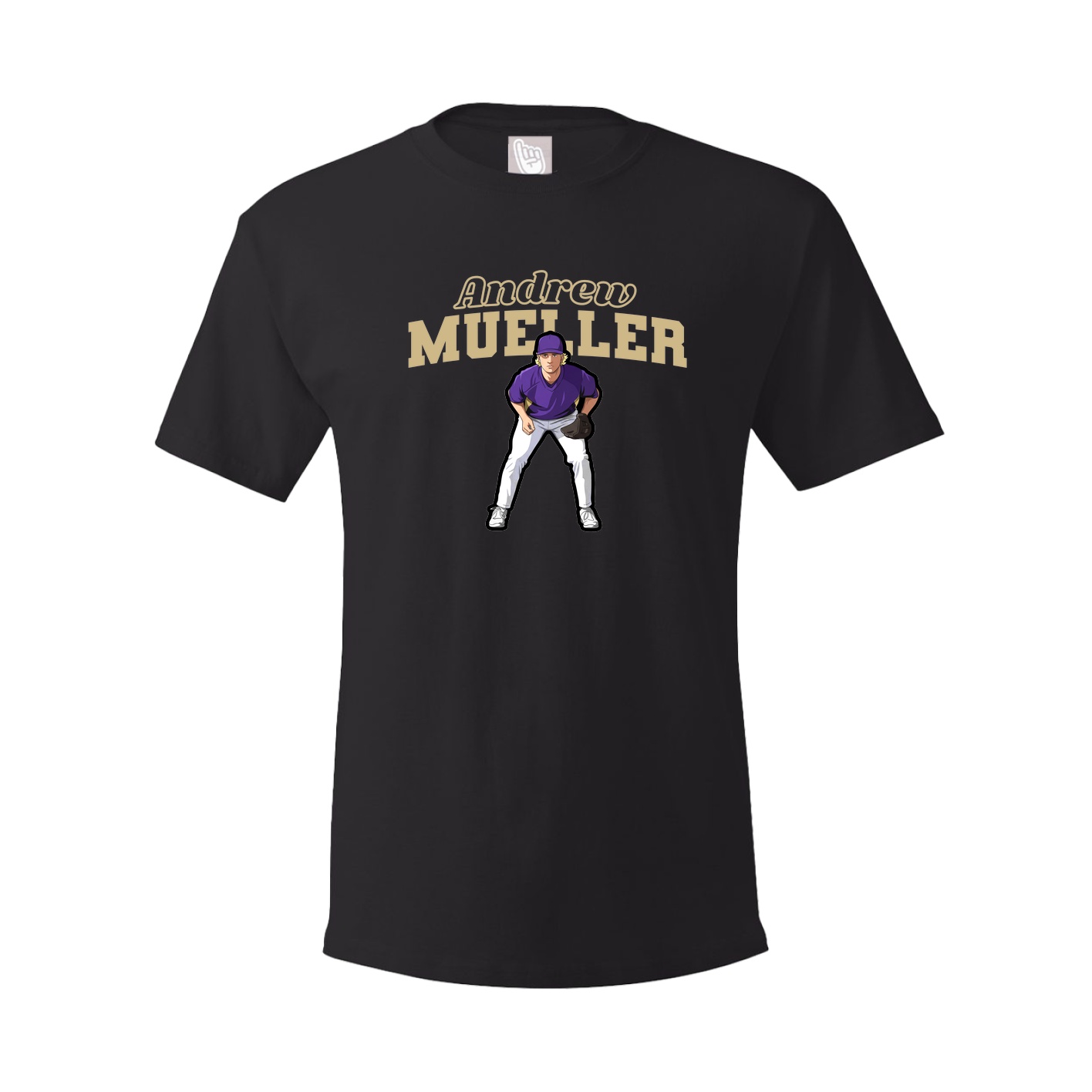 Youth Tee — Name Arch in Black
