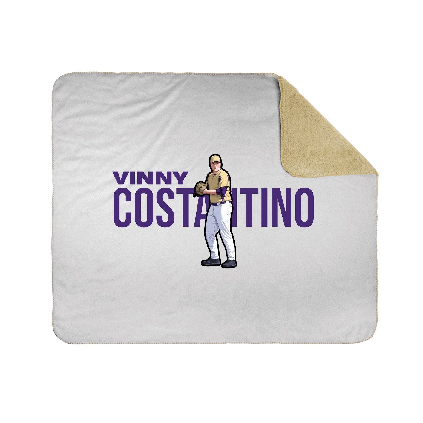 Throw Blanket — Player Name in White