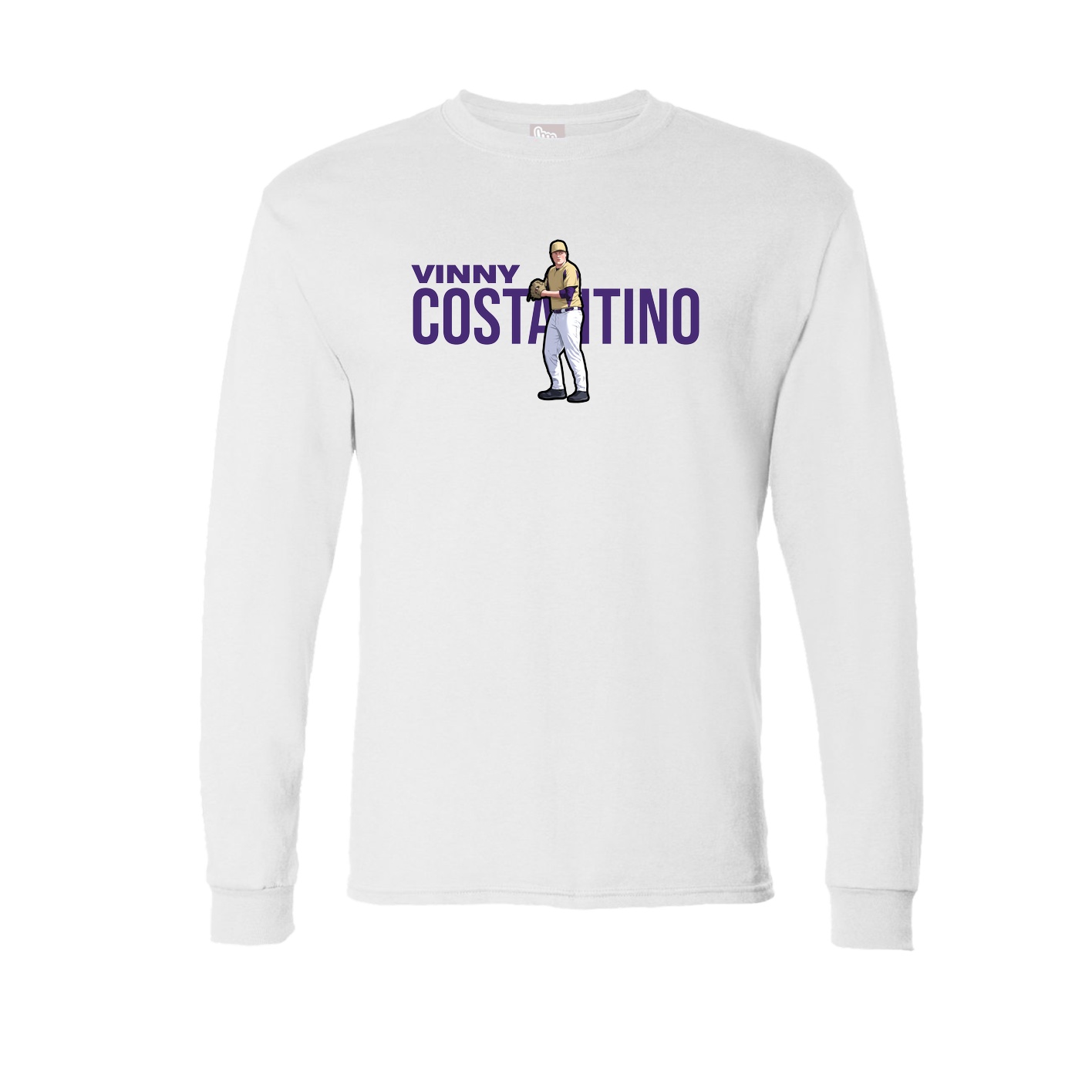 Long Sleeve Tee — Player Name in White