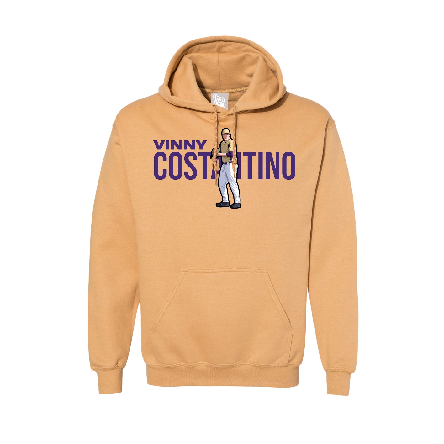Hoodie — Player Name in Vegas Gold