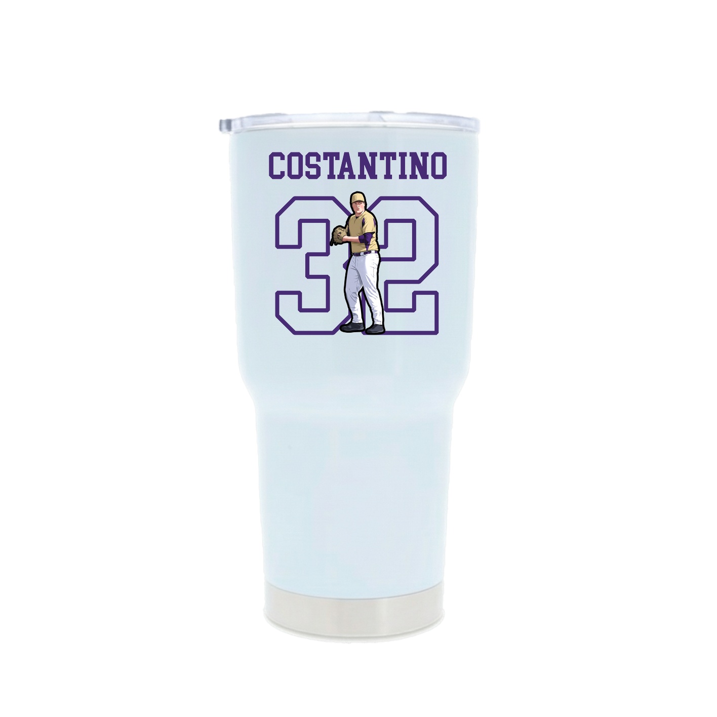 30oz Stainless Steel Tumbler — Shirsey in White