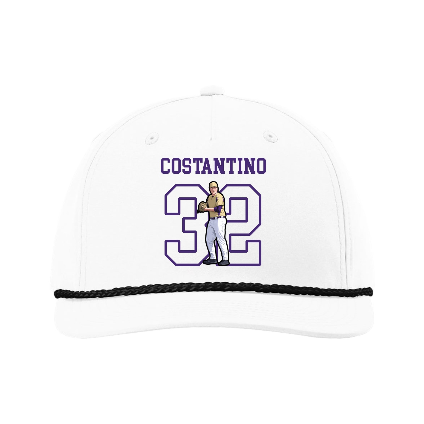 Five-Panel Classic Rope Cap — Shirsey in White