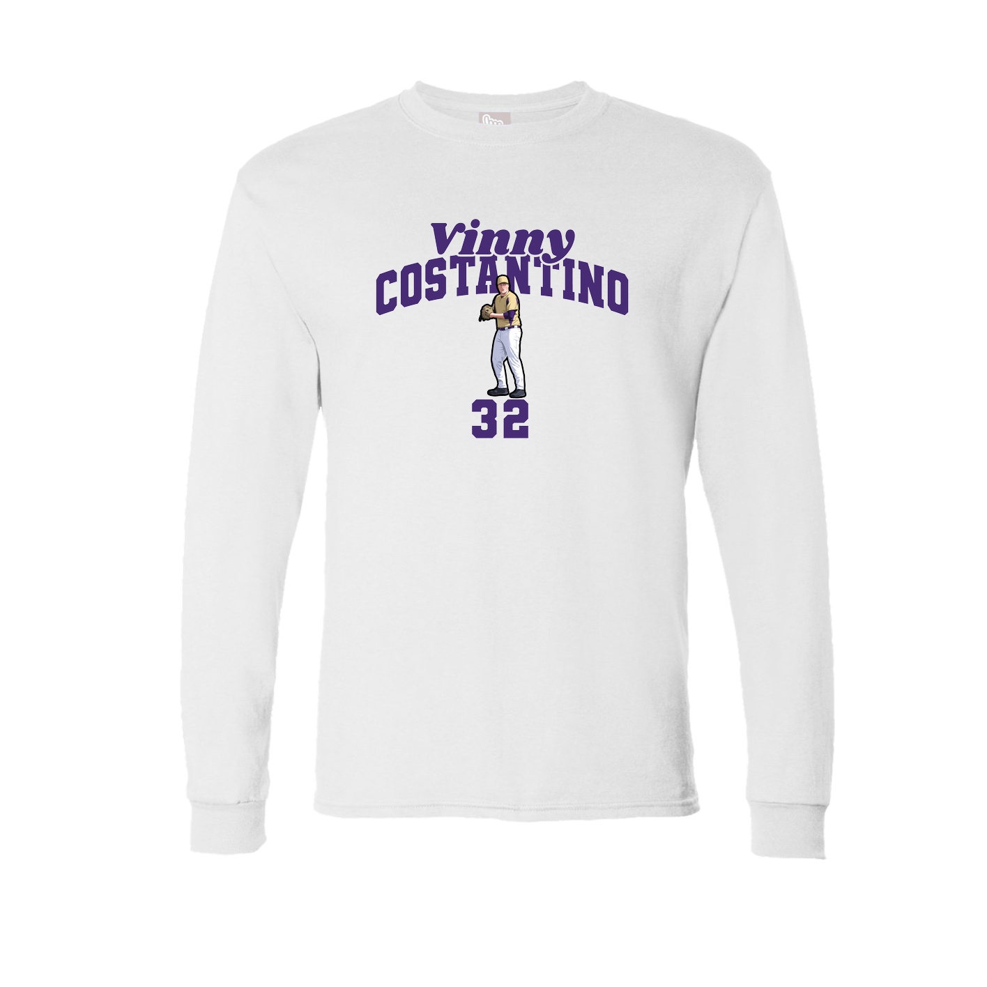 Long Sleeve Tee — Signature Arch in White