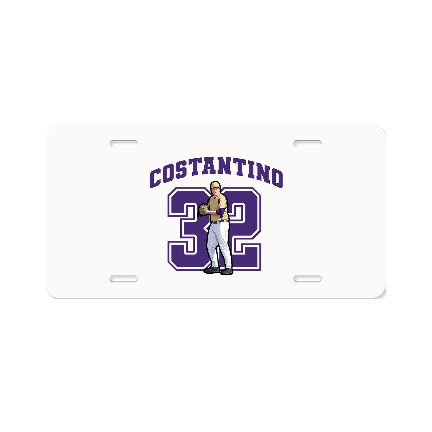 License Plate — Number in Classic