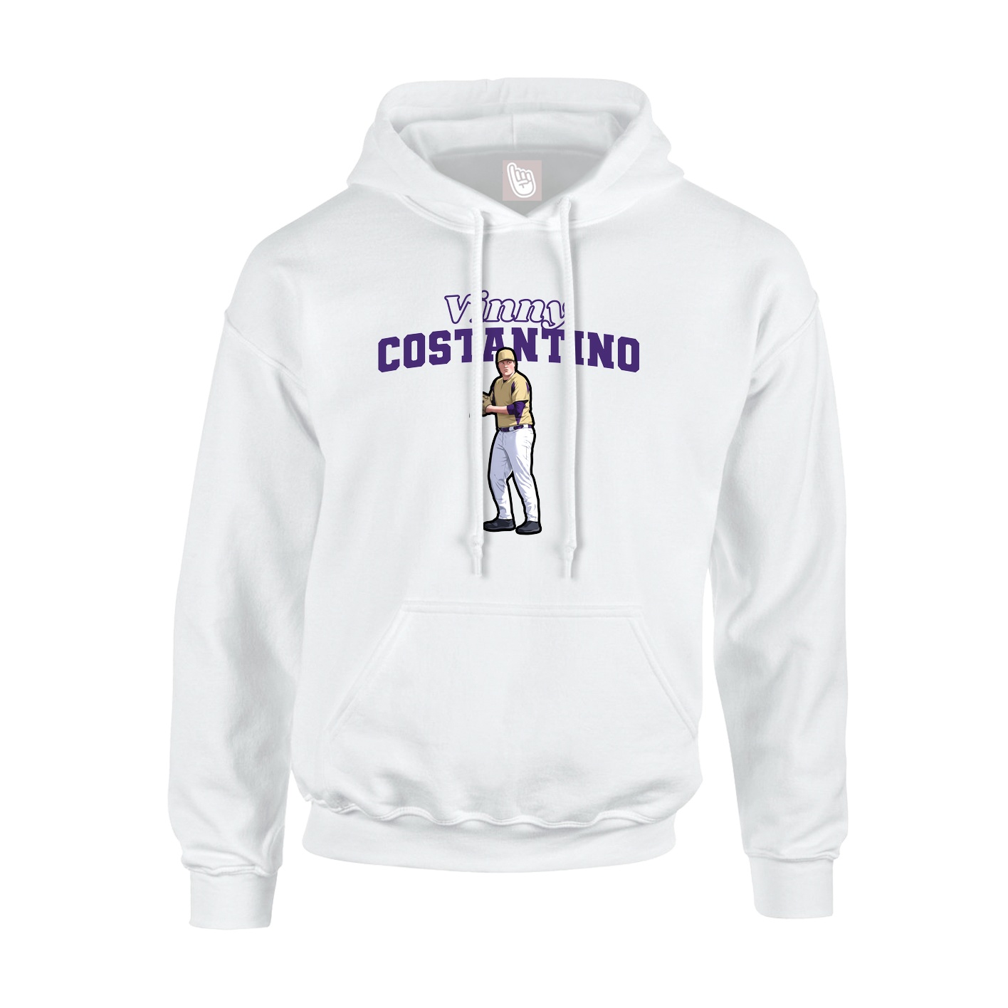 Hoodie — Name Arch in White