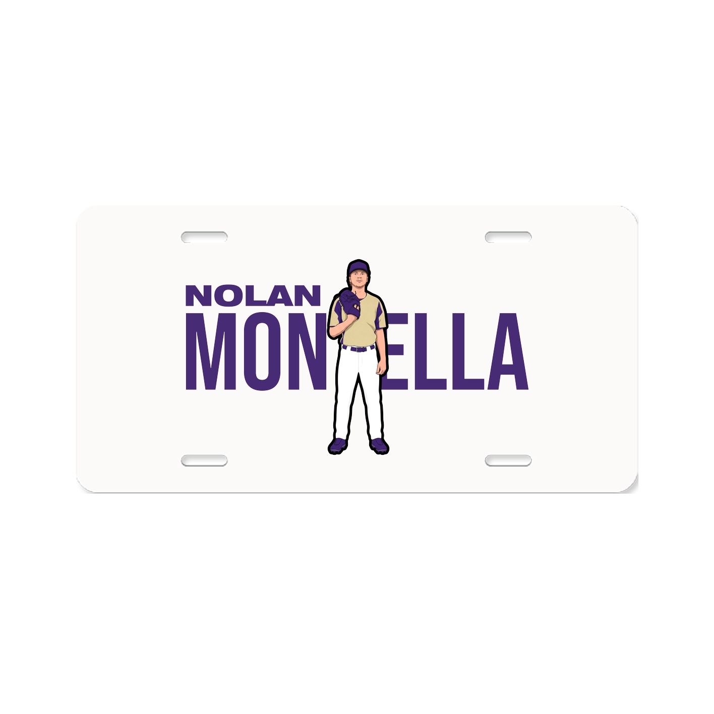License Plate — Player Name in Classic