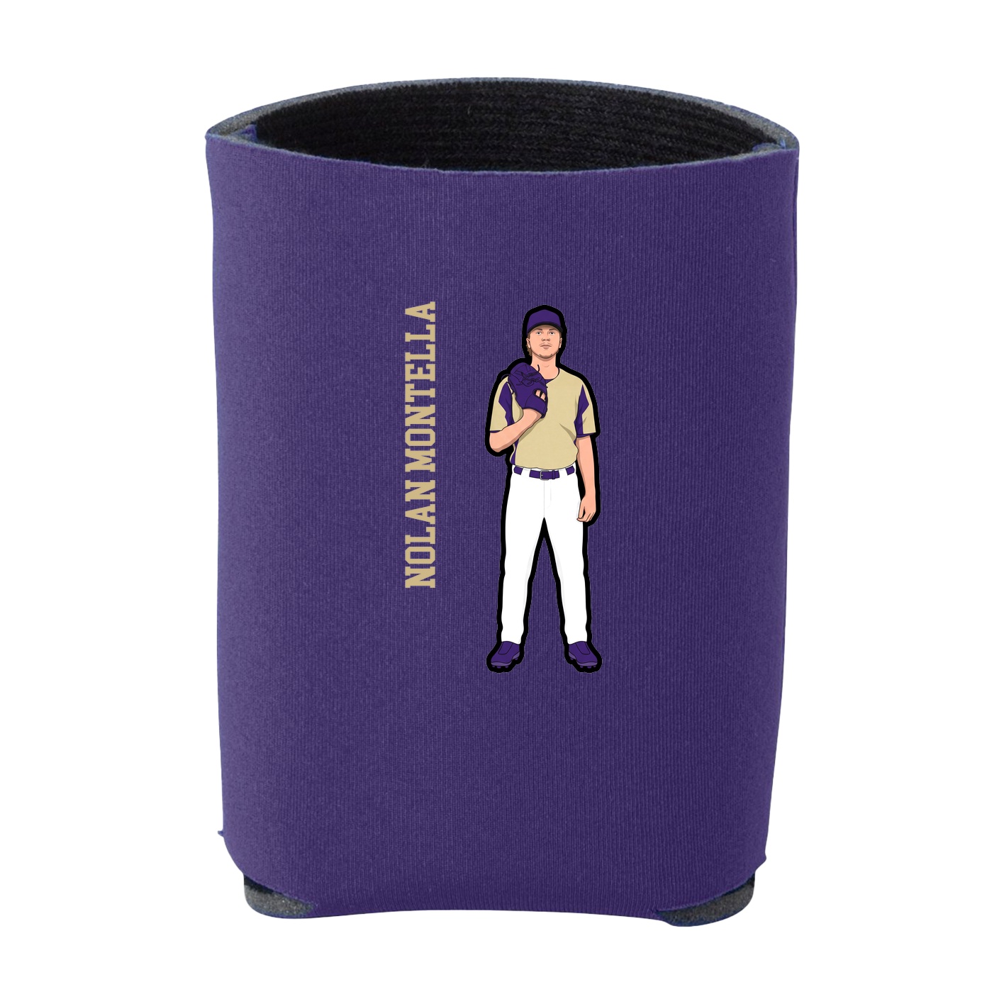 Can Holder — Name Vertical in Purple