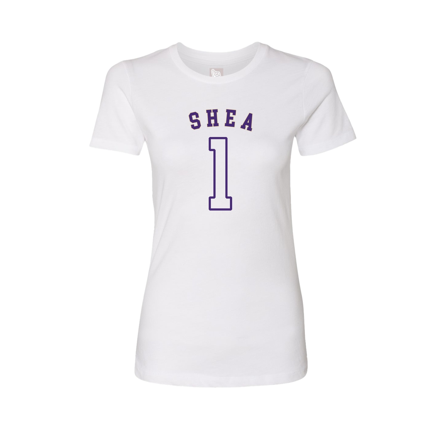 Fitted Women's Tee — Shirsey Arch in White