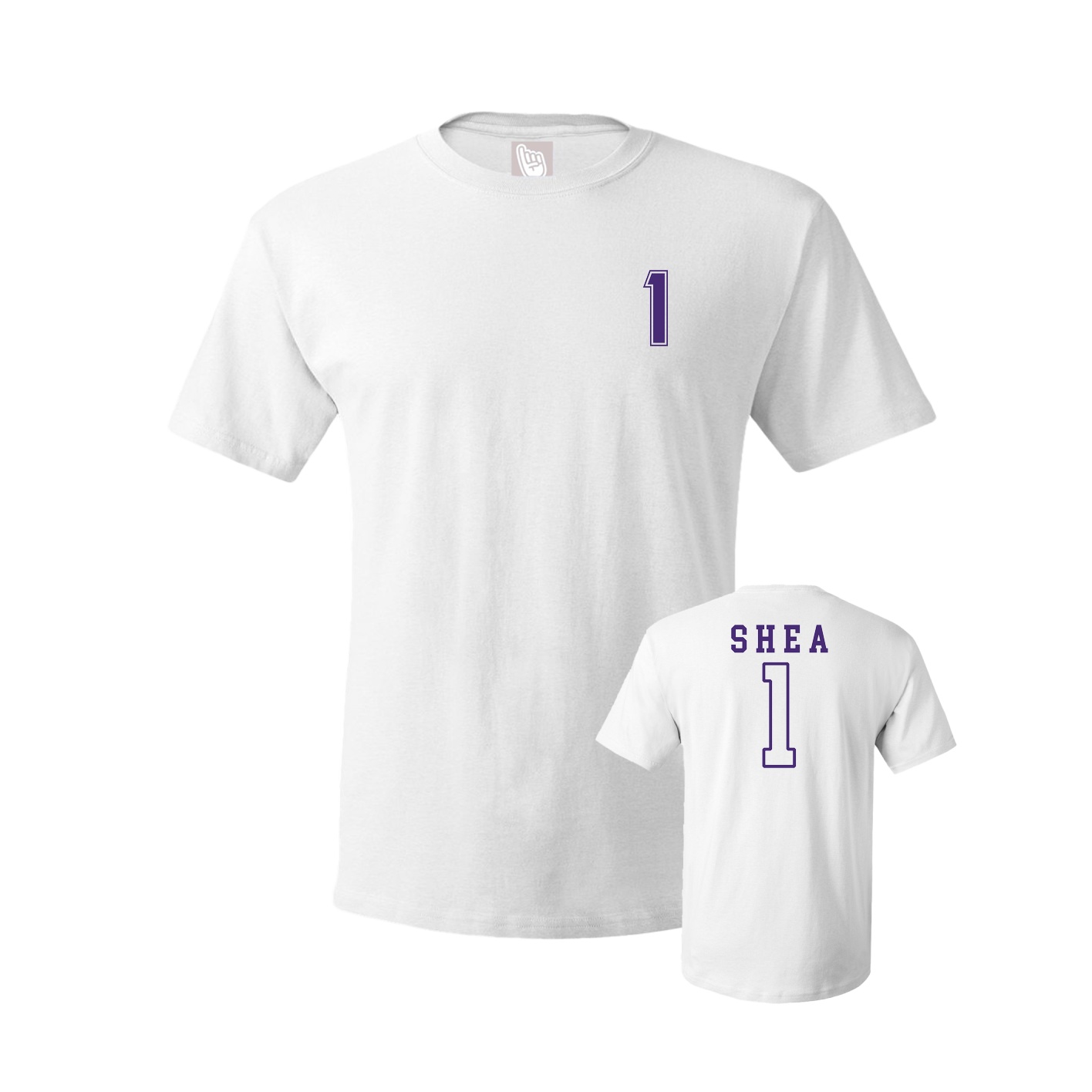 Youth Tee — Chest Back in White