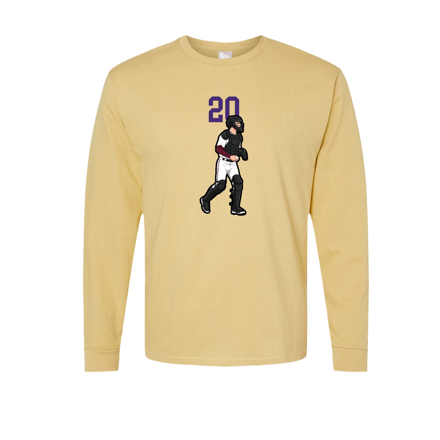 Long Sleeve Tee — Number Top in Vegas Gold