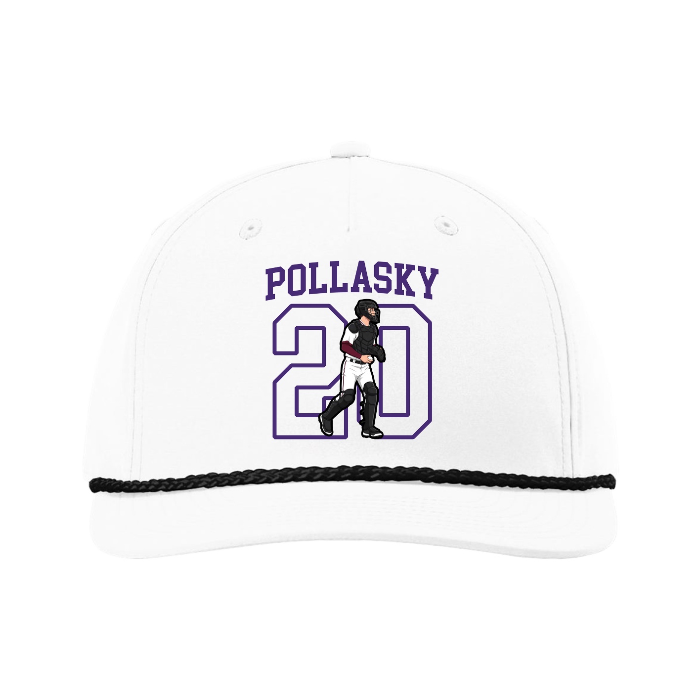 Five-Panel Classic Rope Cap — Shirsey in White