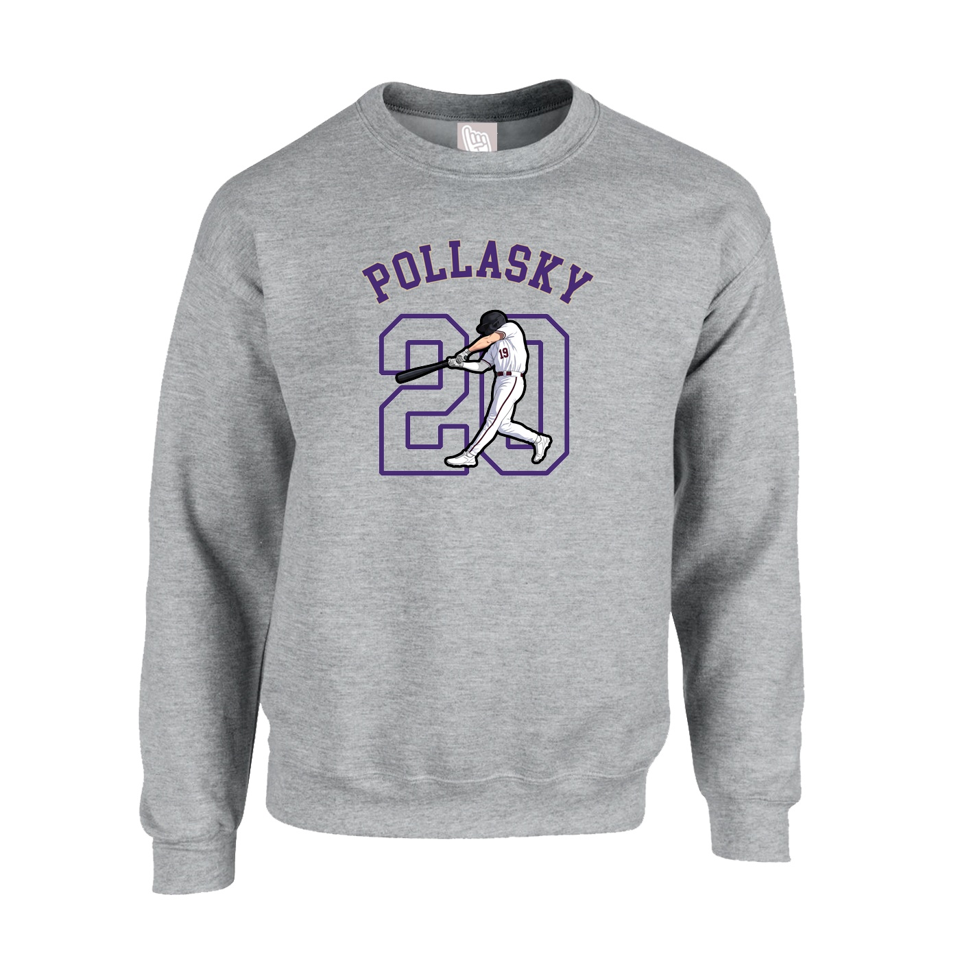 Fleece Crew — Shirsey Arch in Grey