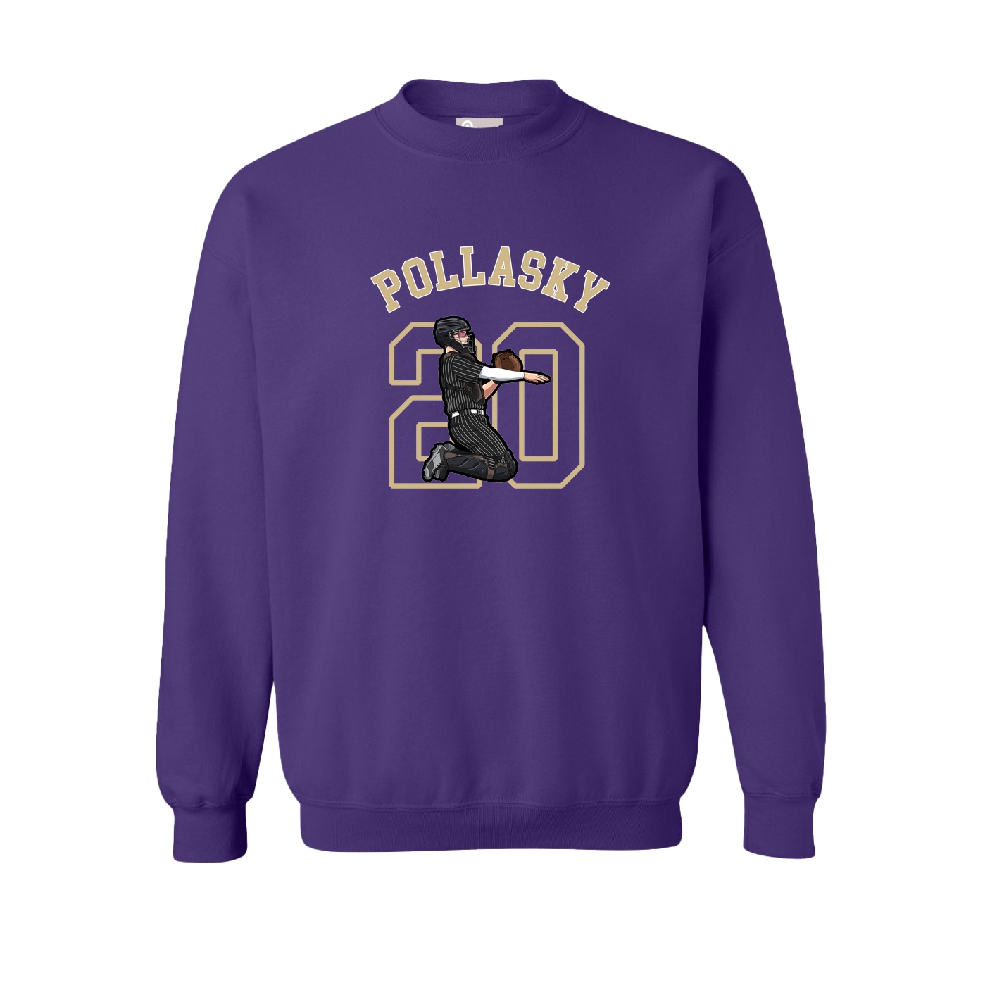 Fleece Crew — Shirsey Arch in Purple