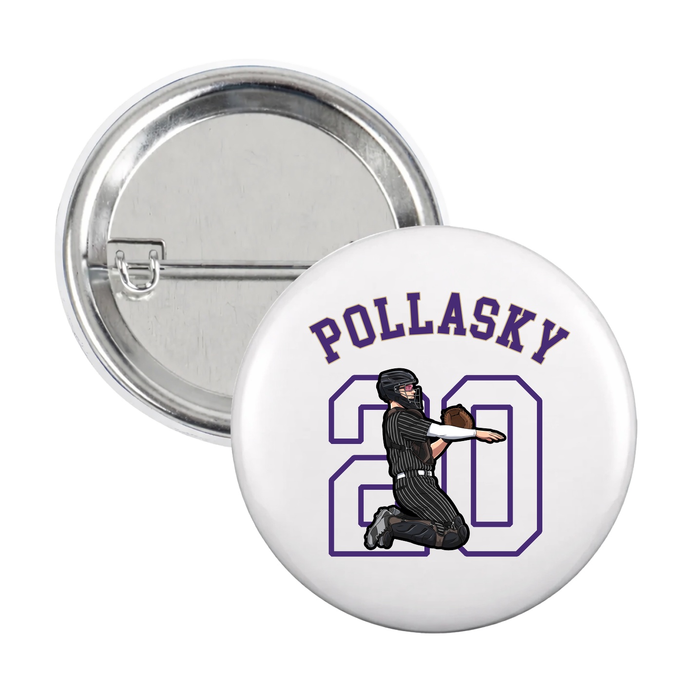 Game Day Button — Shirsey Arch in White
