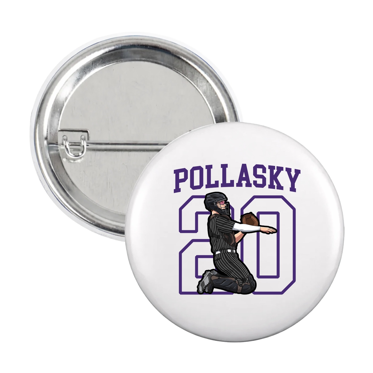 Game Day Button — Shirsey in White