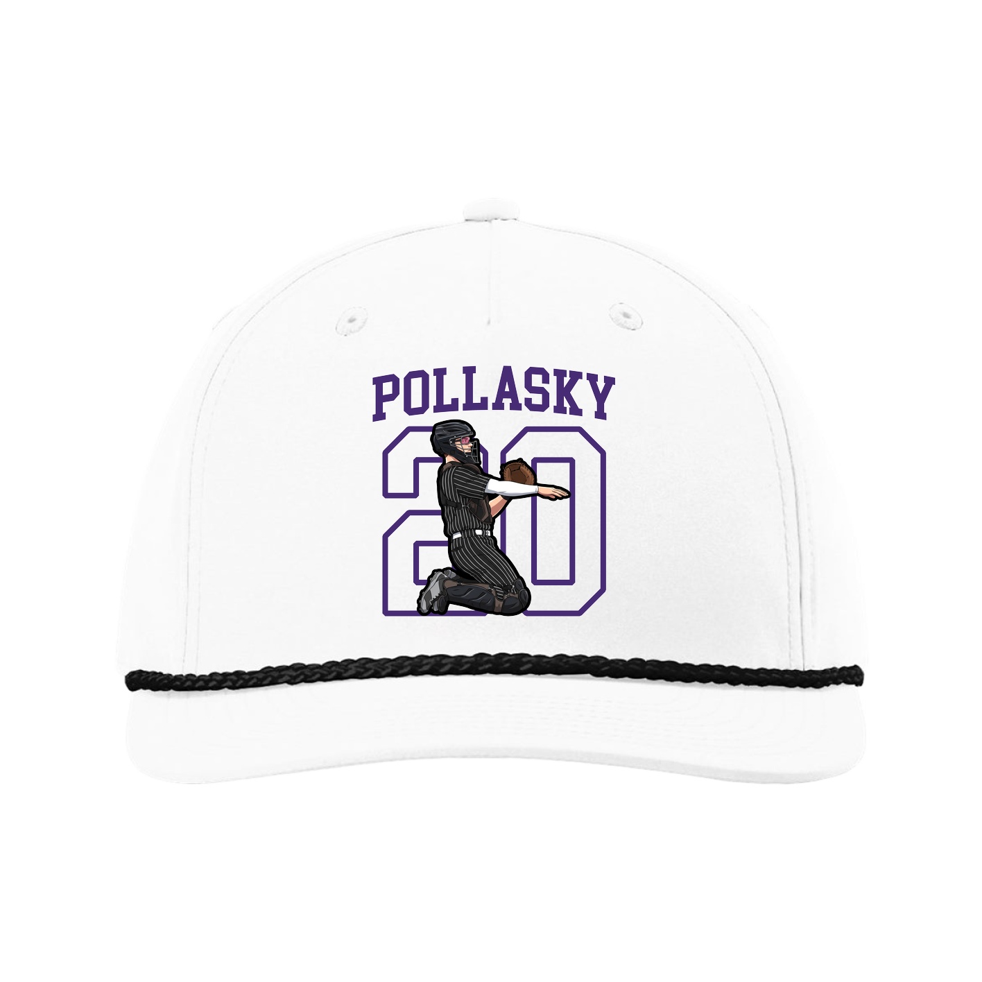Five-Panel Classic Rope Cap — Shirsey in White