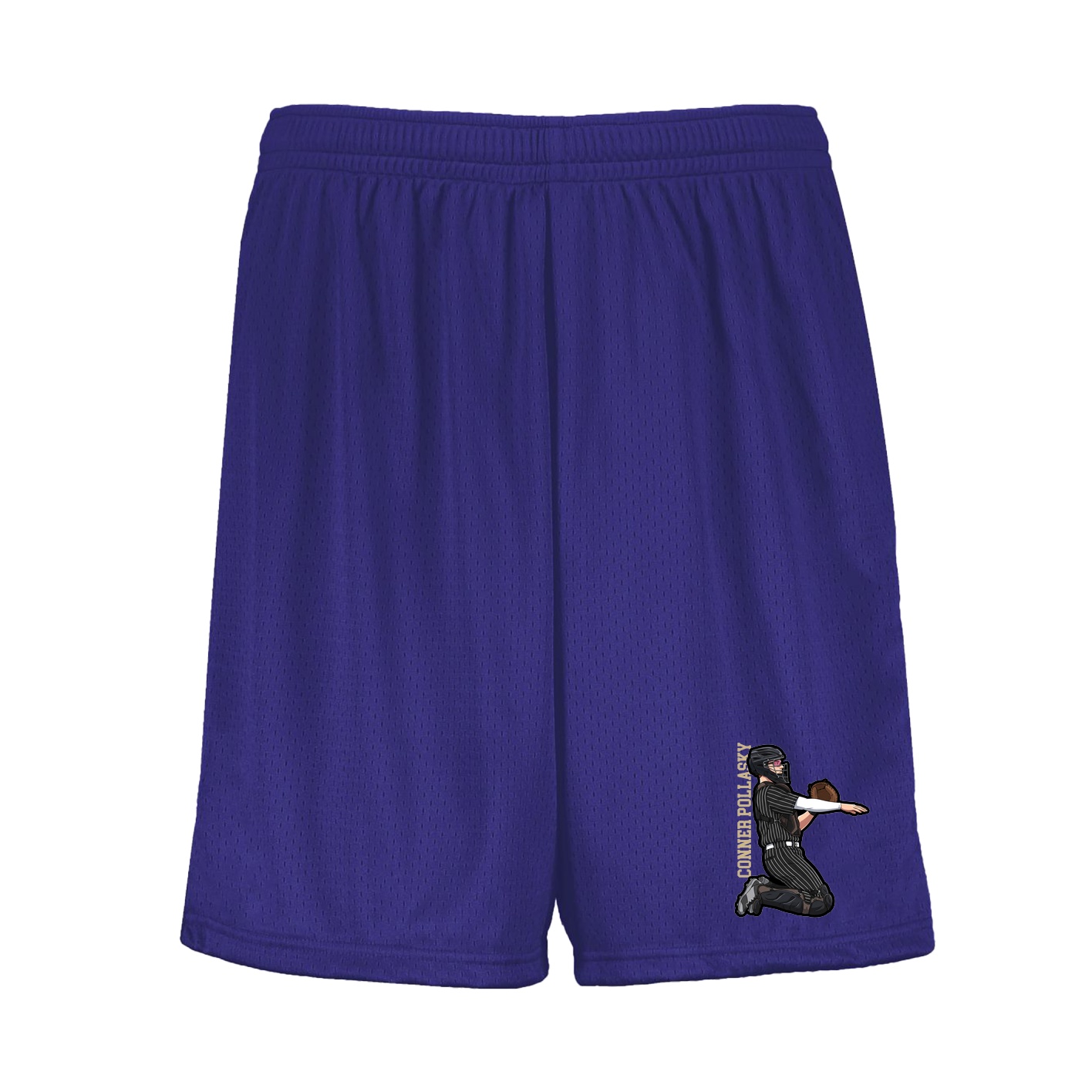 Shorts — Name Vertical in Purple
